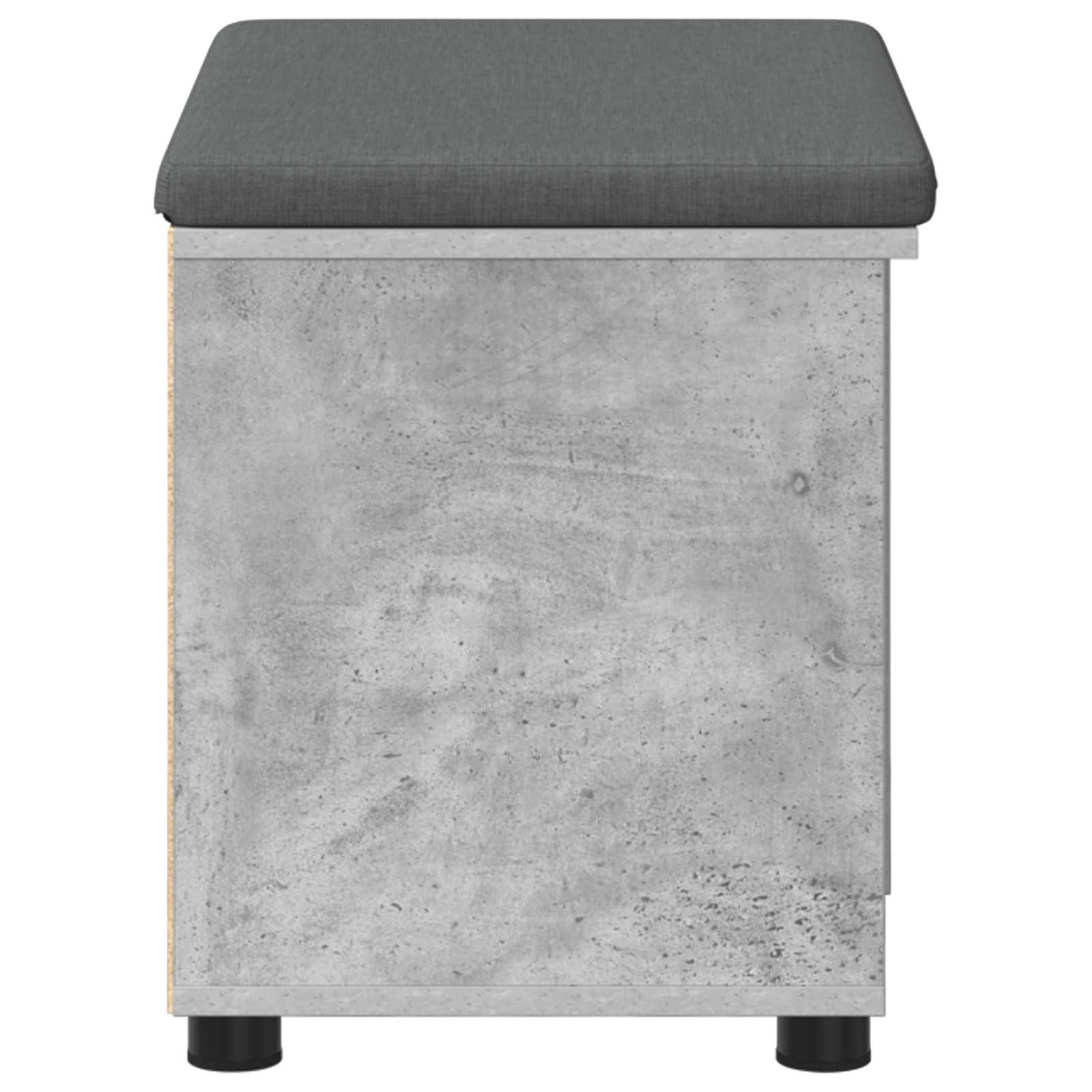 Koridoriaus suolas su pagalve Betono Pilka 60 x 38 x 46 cm