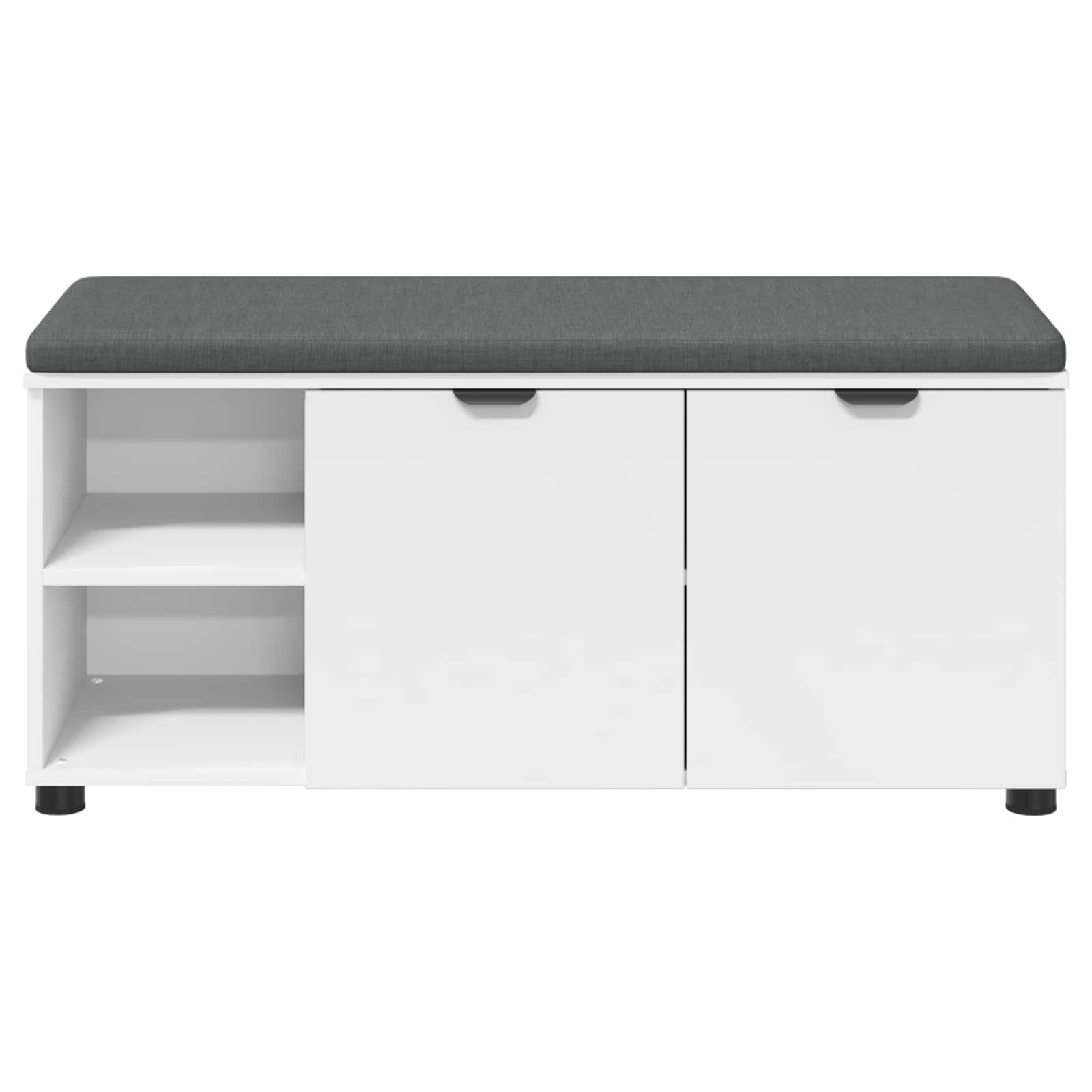 Koridoriaus suolas su pagalve Baltas 100 x 38 x 46 cm