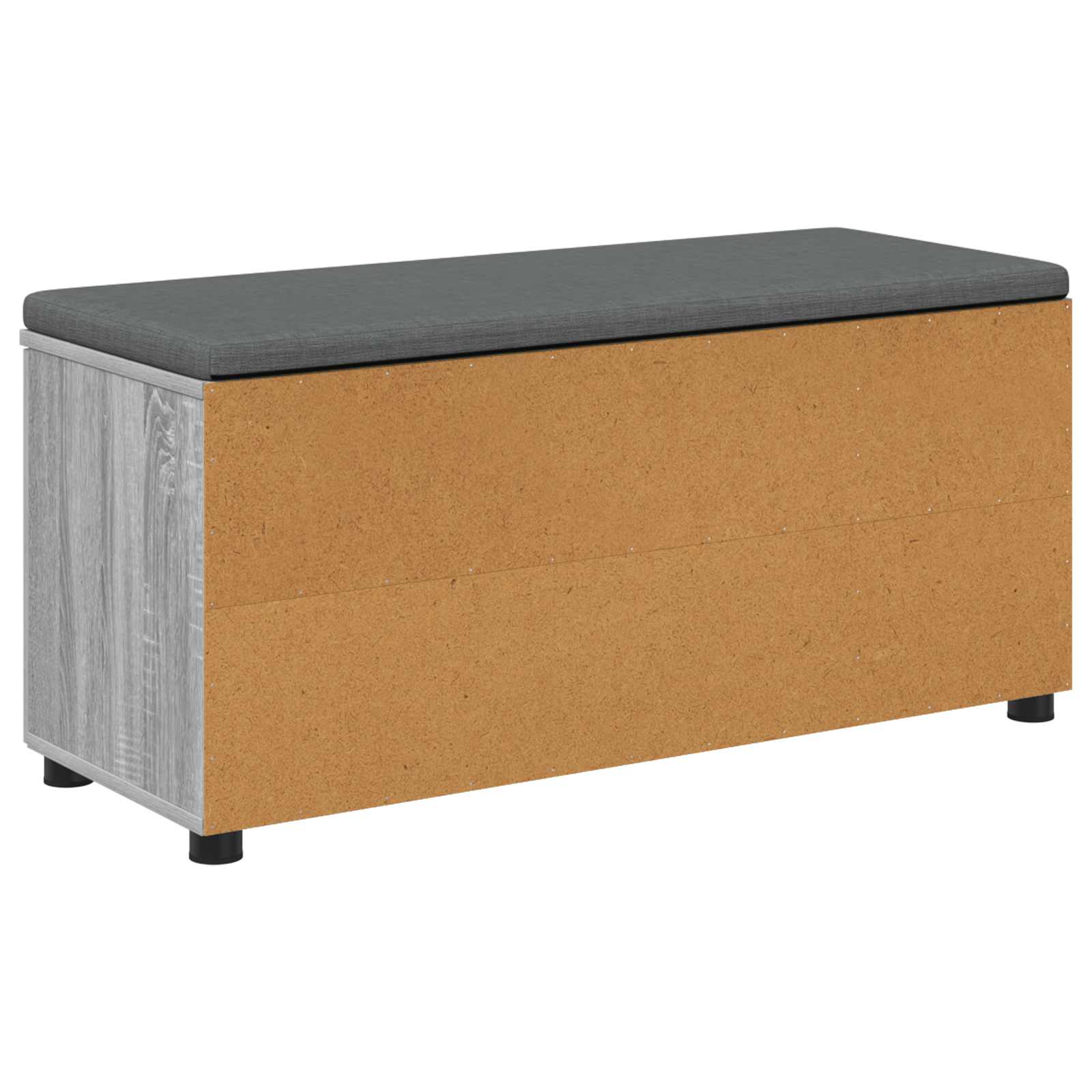 Koridoriaus suolas su pagalve Pilka Sonoma 100 x 38 x 46 cm