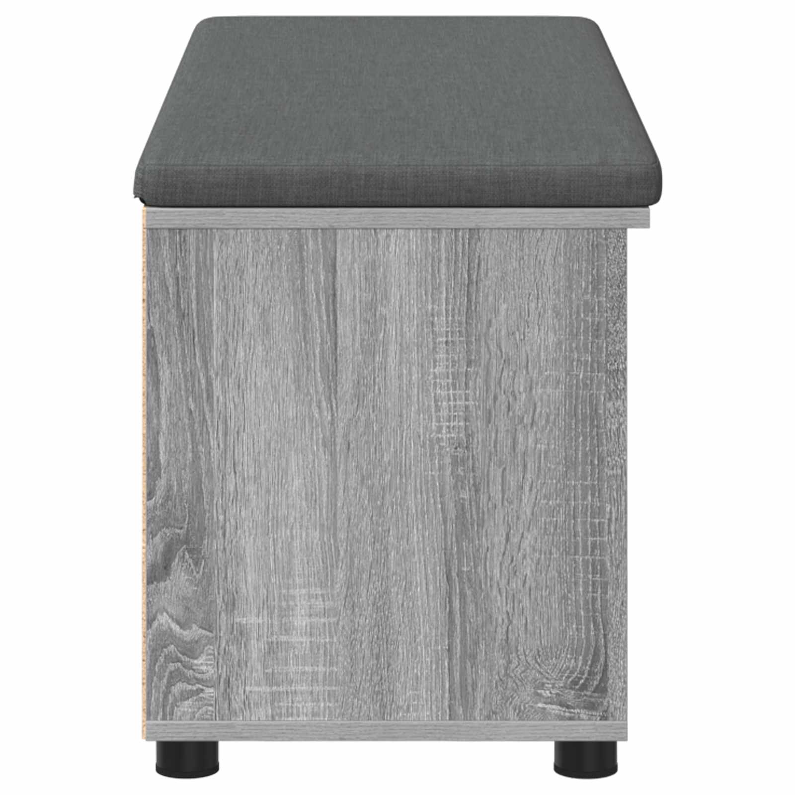 Koridoriaus suolas su pagalve Pilka Sonoma 100 x 38 x 46 cm