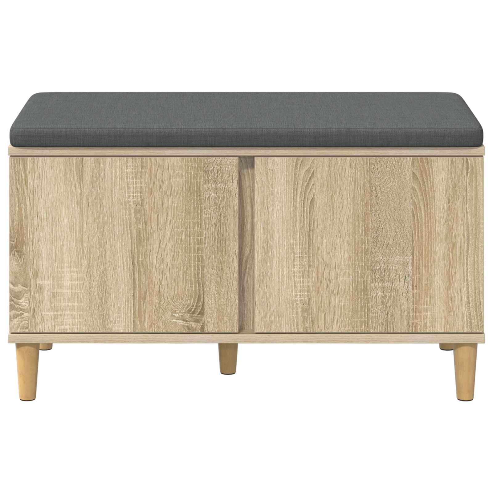 Koka sols ar spilvenu Sonoma ozols 80 x 38 x 46 cm