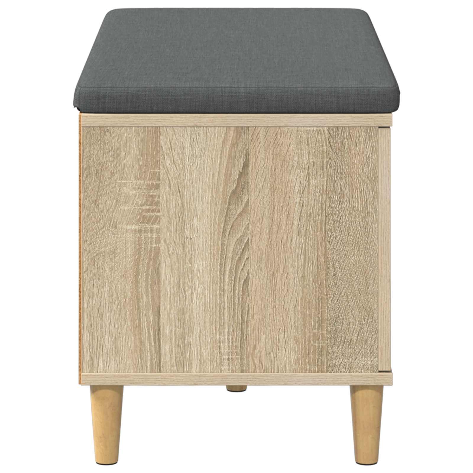 Koka sols ar spilvenu Sonoma ozols 80 x 38 x 46 cm