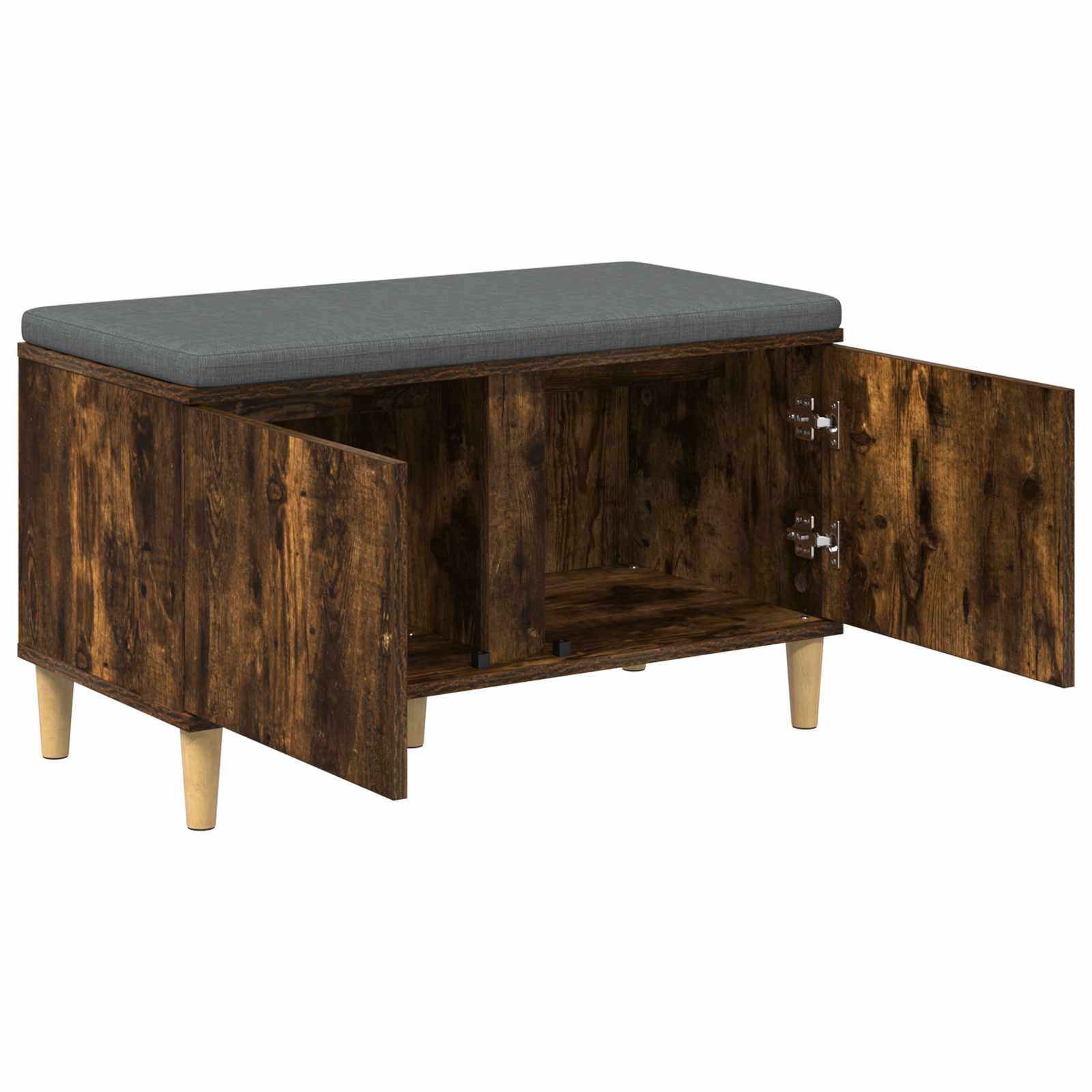 Koridora sols ar spilvenu Dūmots ozols 80 x 38 x 46 cm