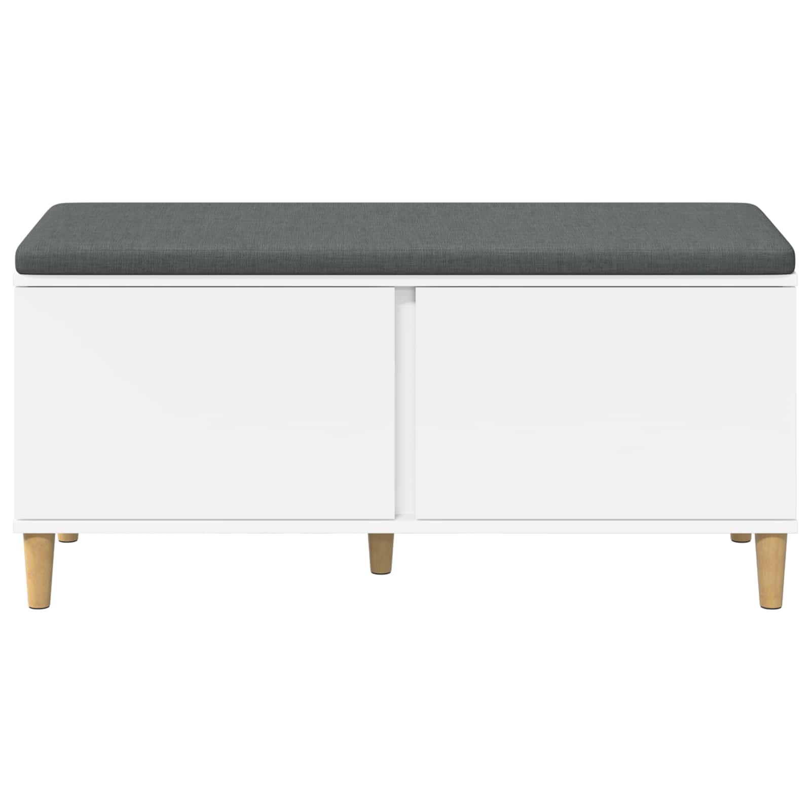 Koridoriaus suolas su pagalve Baltas 100 x 38 x 46 cm