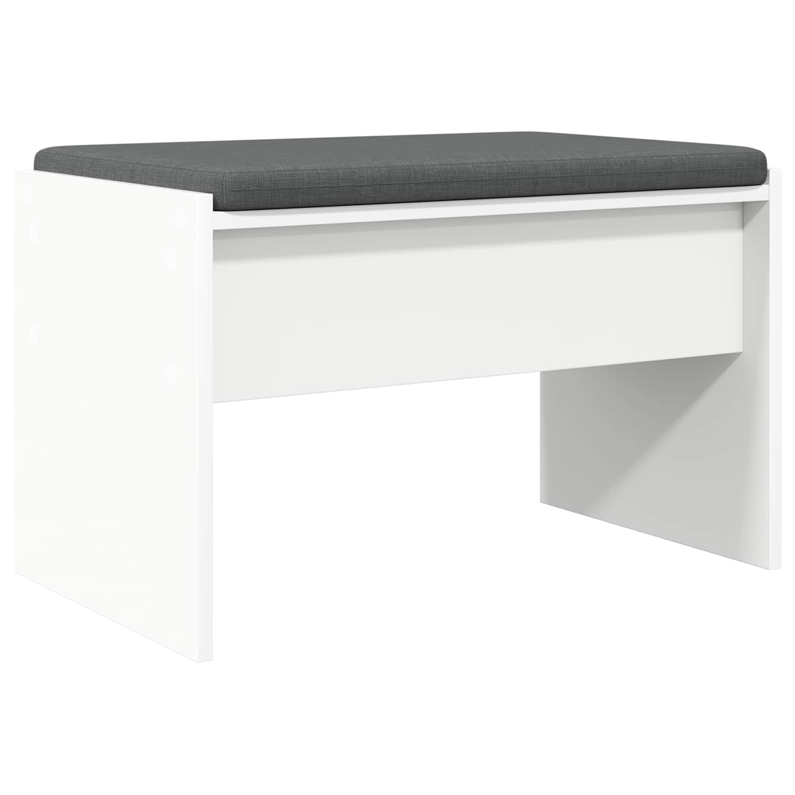 Corridor bench with cushion White 60 x 38 x 46 cm