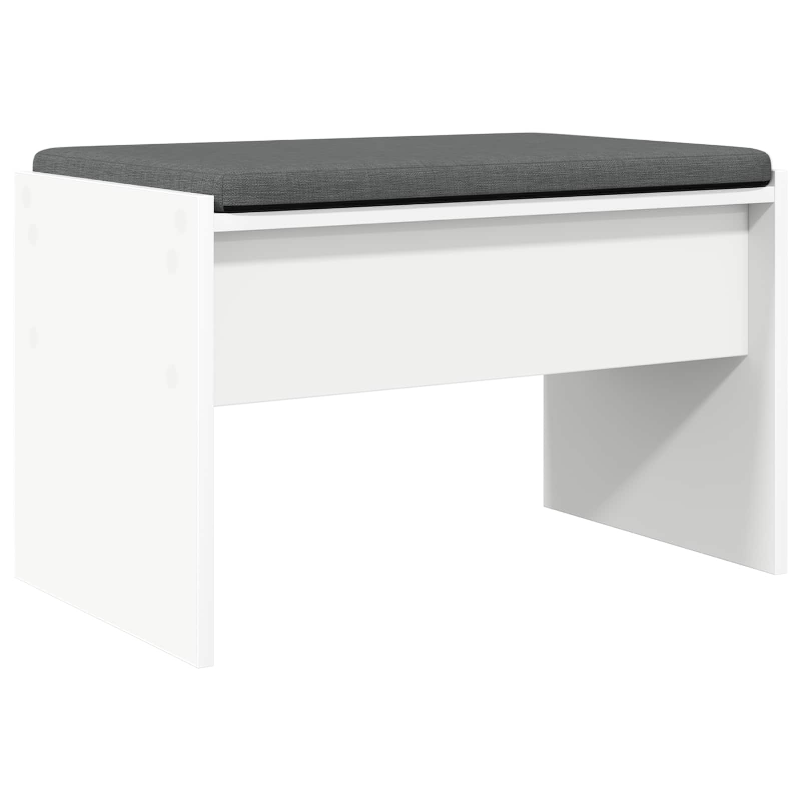 Corridor bench with cushion White 60 x 38 x 46 cm