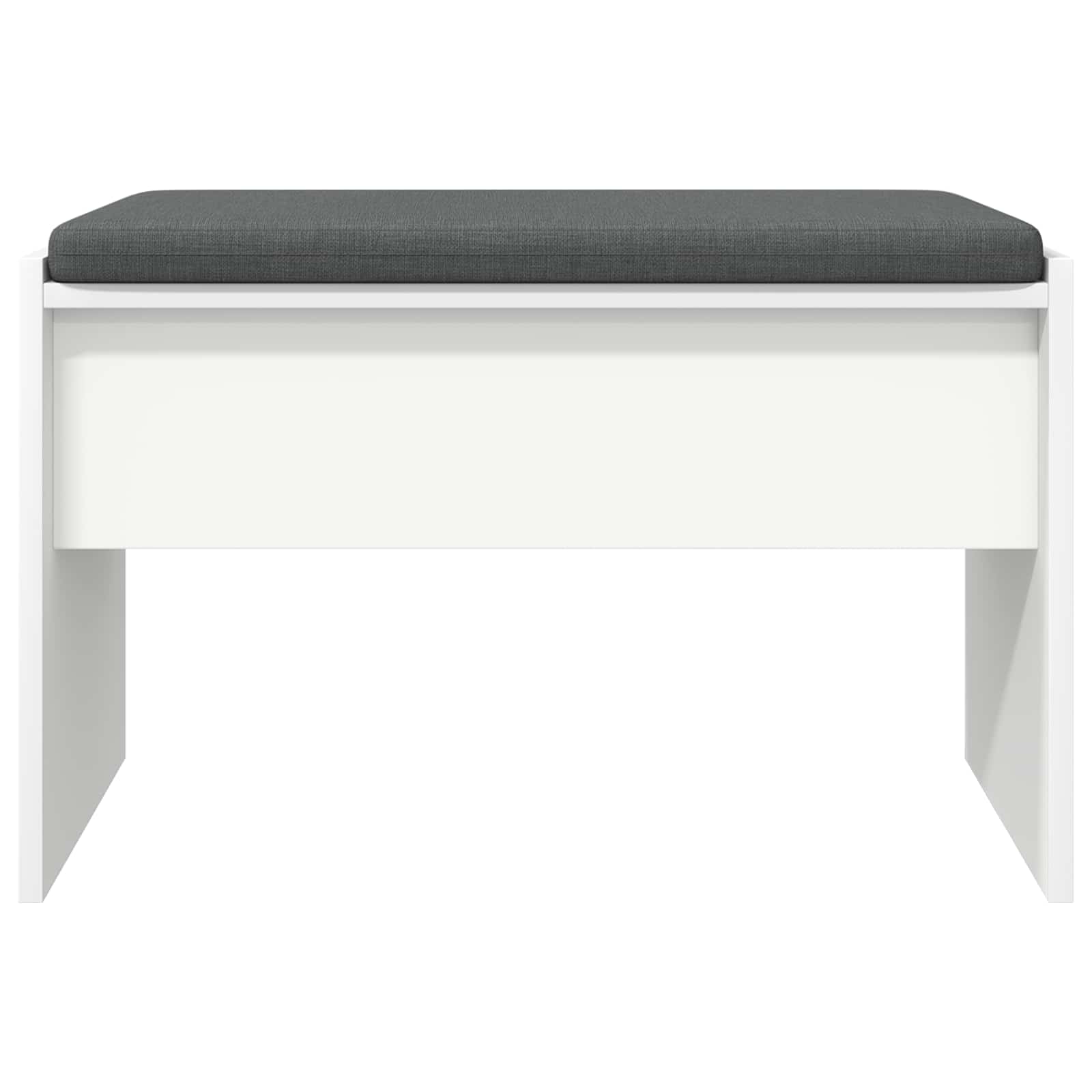 Corridor bench with cushion White 60 x 38 x 46 cm