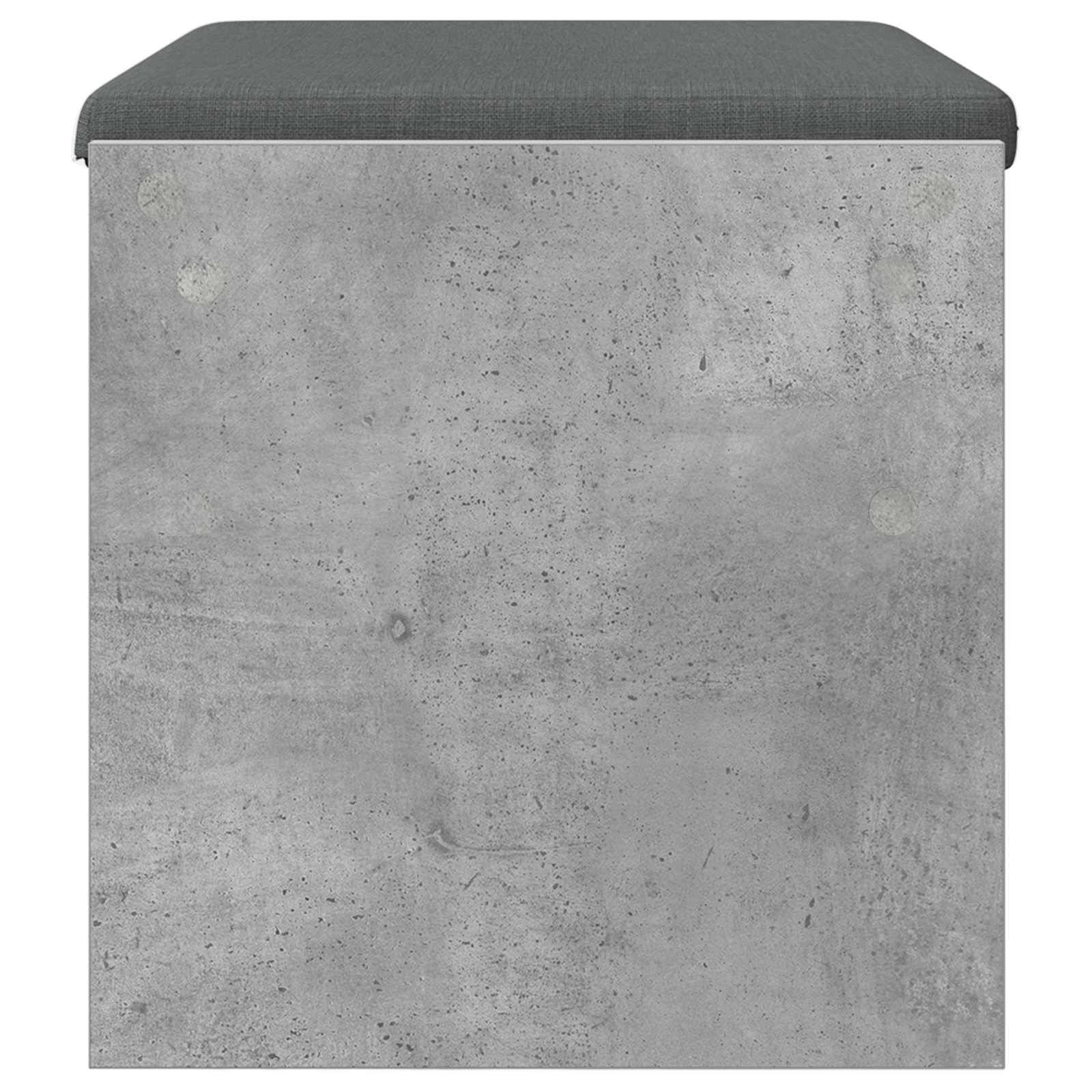 Koridoriaus suolas su pagalve Betono pilka 60 x 38 x 46 cm