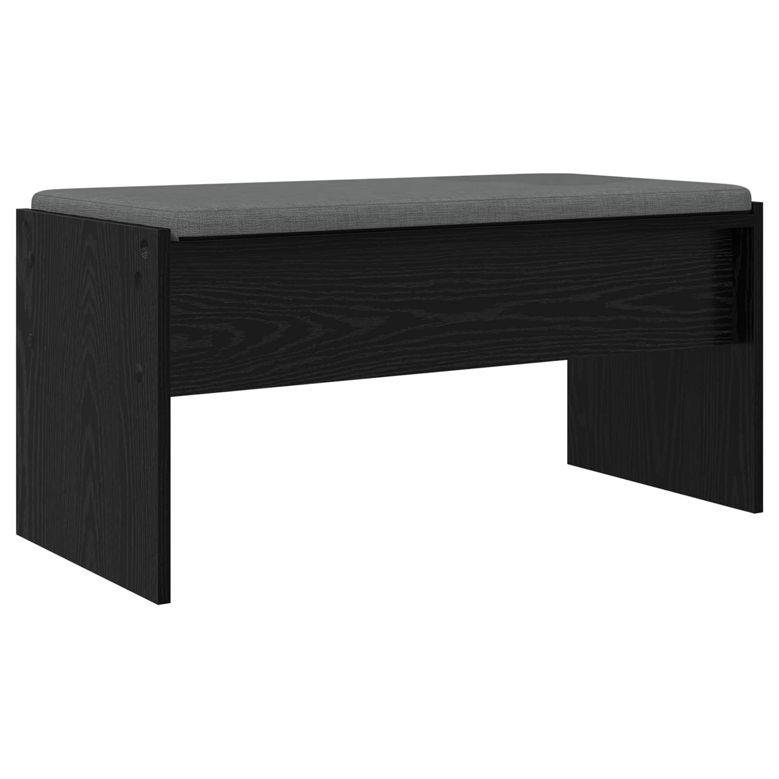 Koridora sols ar spilvenu Melns ozols 80 x 38 x 46 cm
