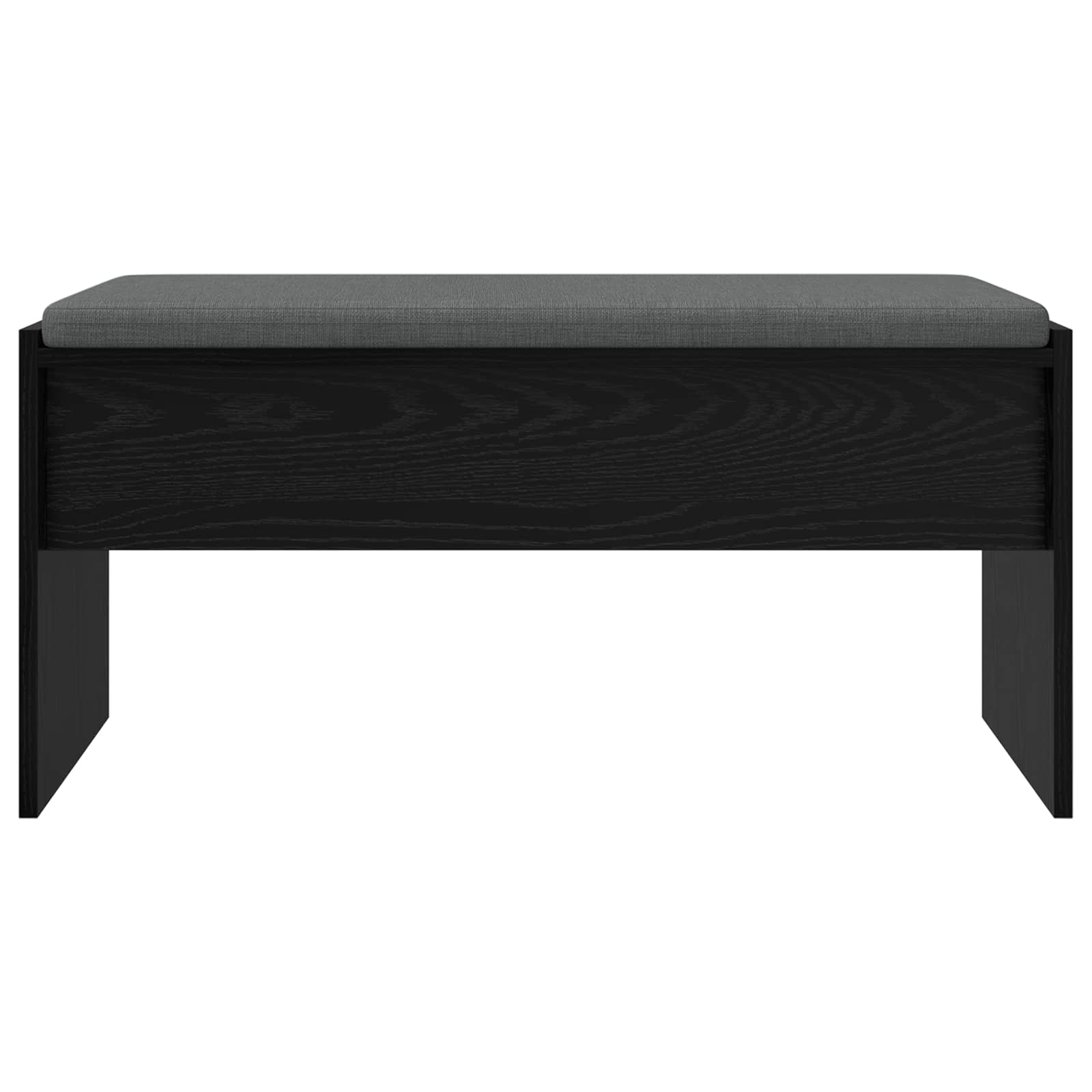 Koridora sols ar spilvenu Melns ozols 80 x 38 x 46 cm