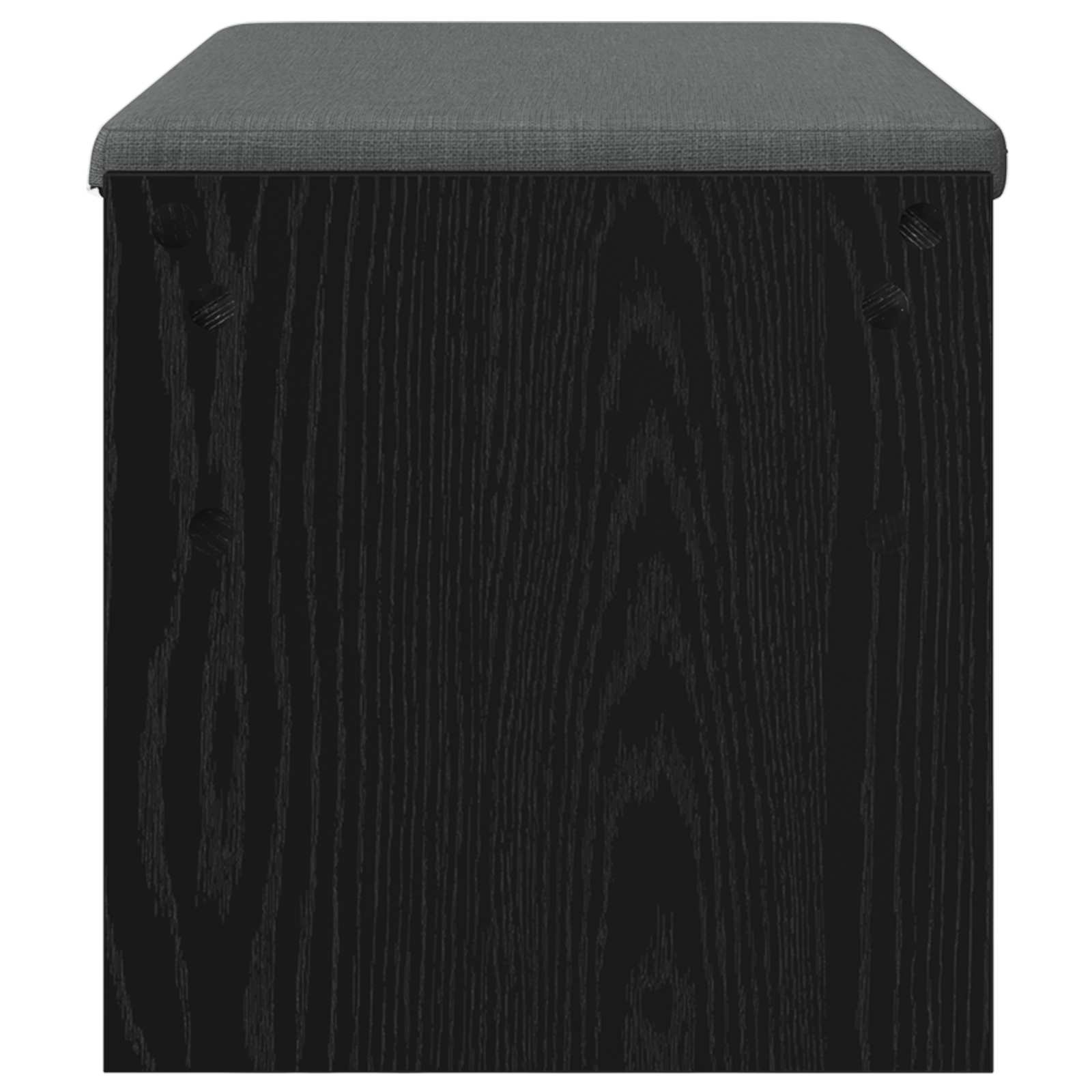 Koridora sols ar spilvenu Melns ozols 80 x 38 x 46 cm