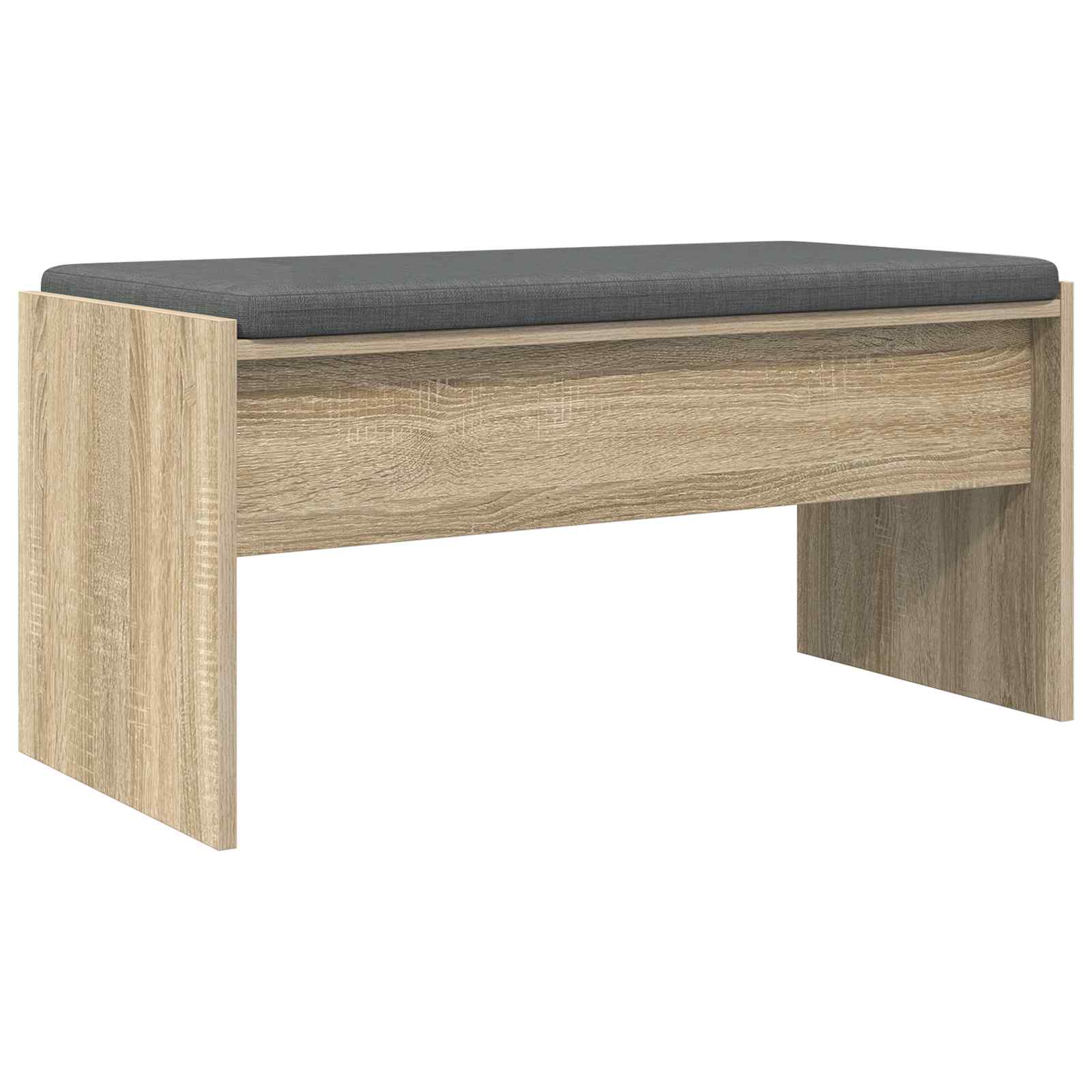 Koka sols ar spilvenu Sonoma ozols 80 x 38 x 46 cm