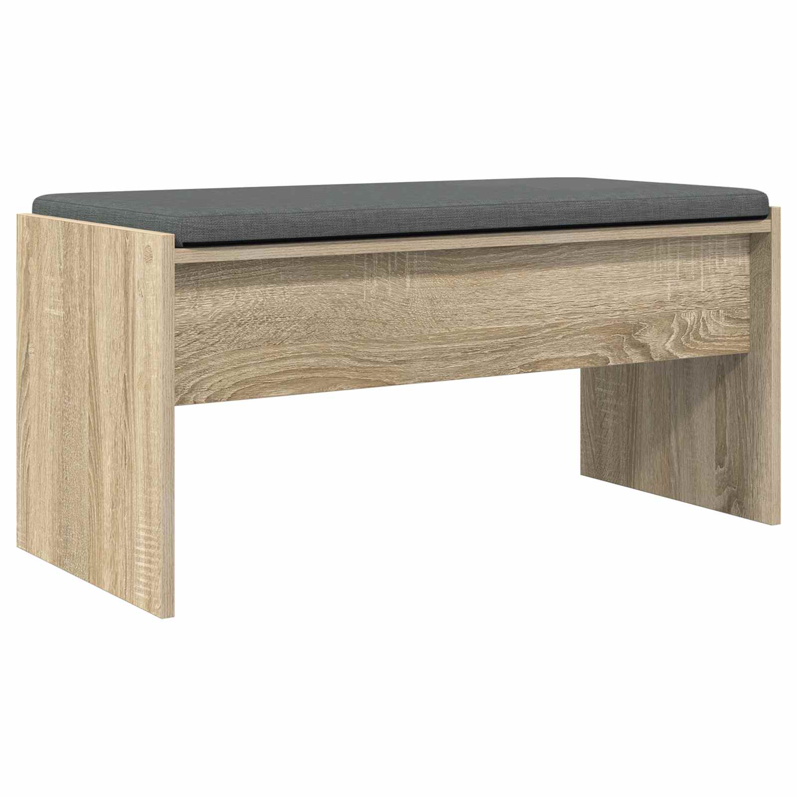 Koka sols ar spilvenu Sonoma ozols 80 x 38 x 46 cm