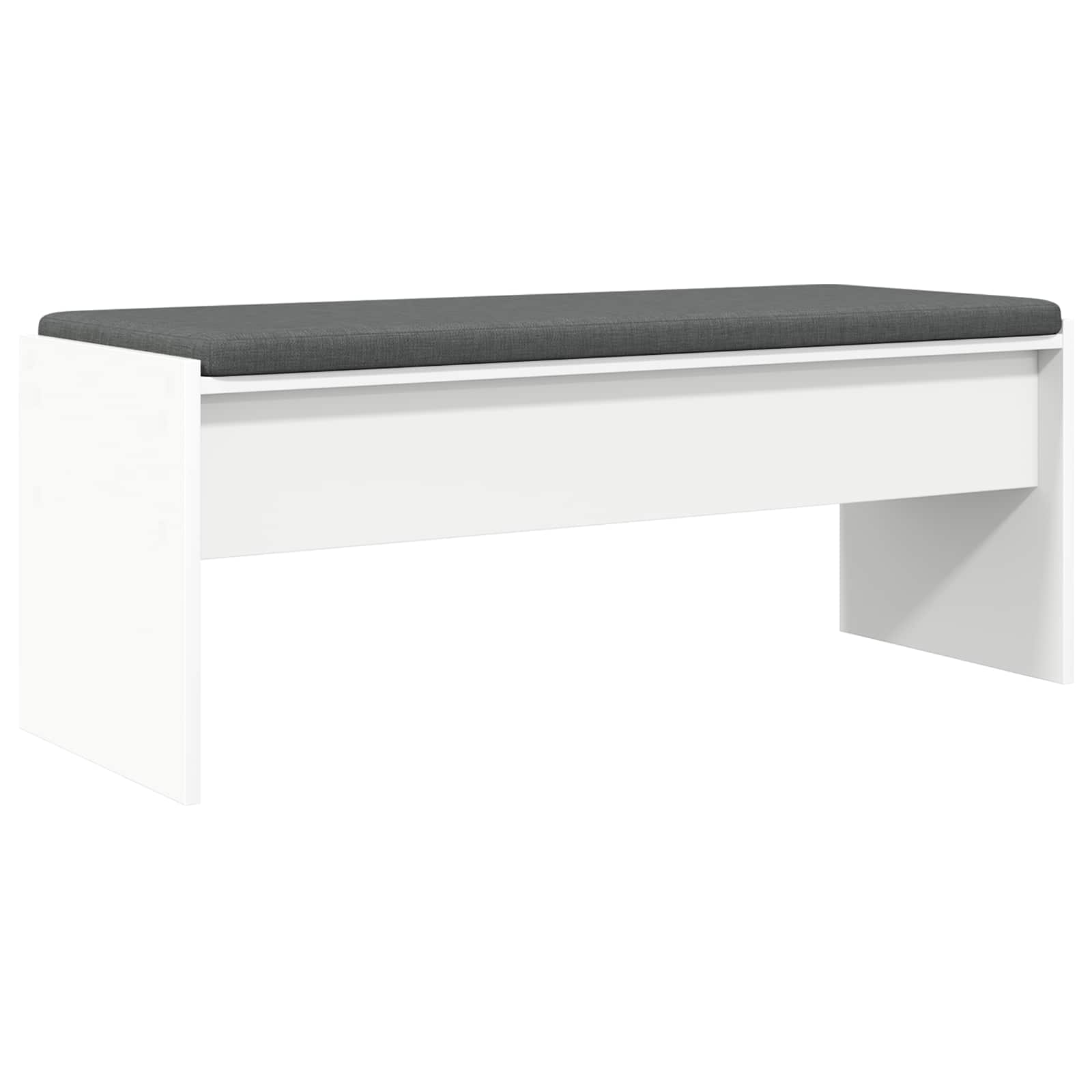 Hallway bench with cushion White 100 x 38 x 46 cm
