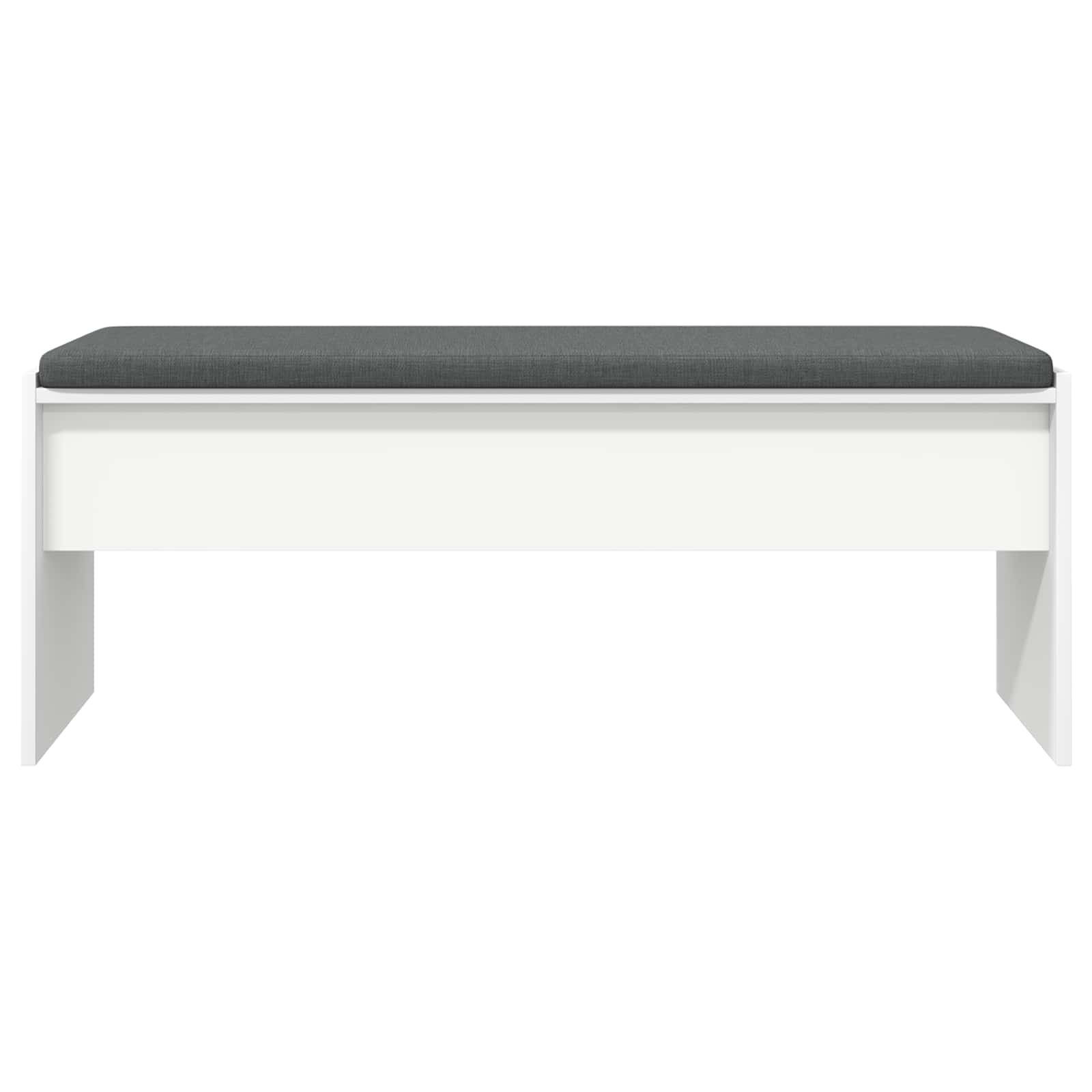 Hallway bench with cushion White 100 x 38 x 46 cm