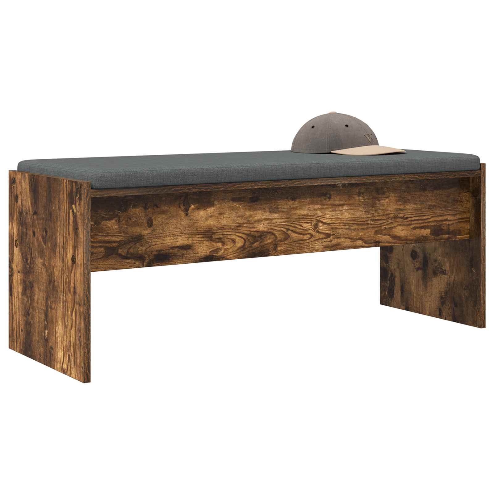 Priekšnams beņķis ar spilvenu Dūmots ozols 100 x 38 x 46 cm