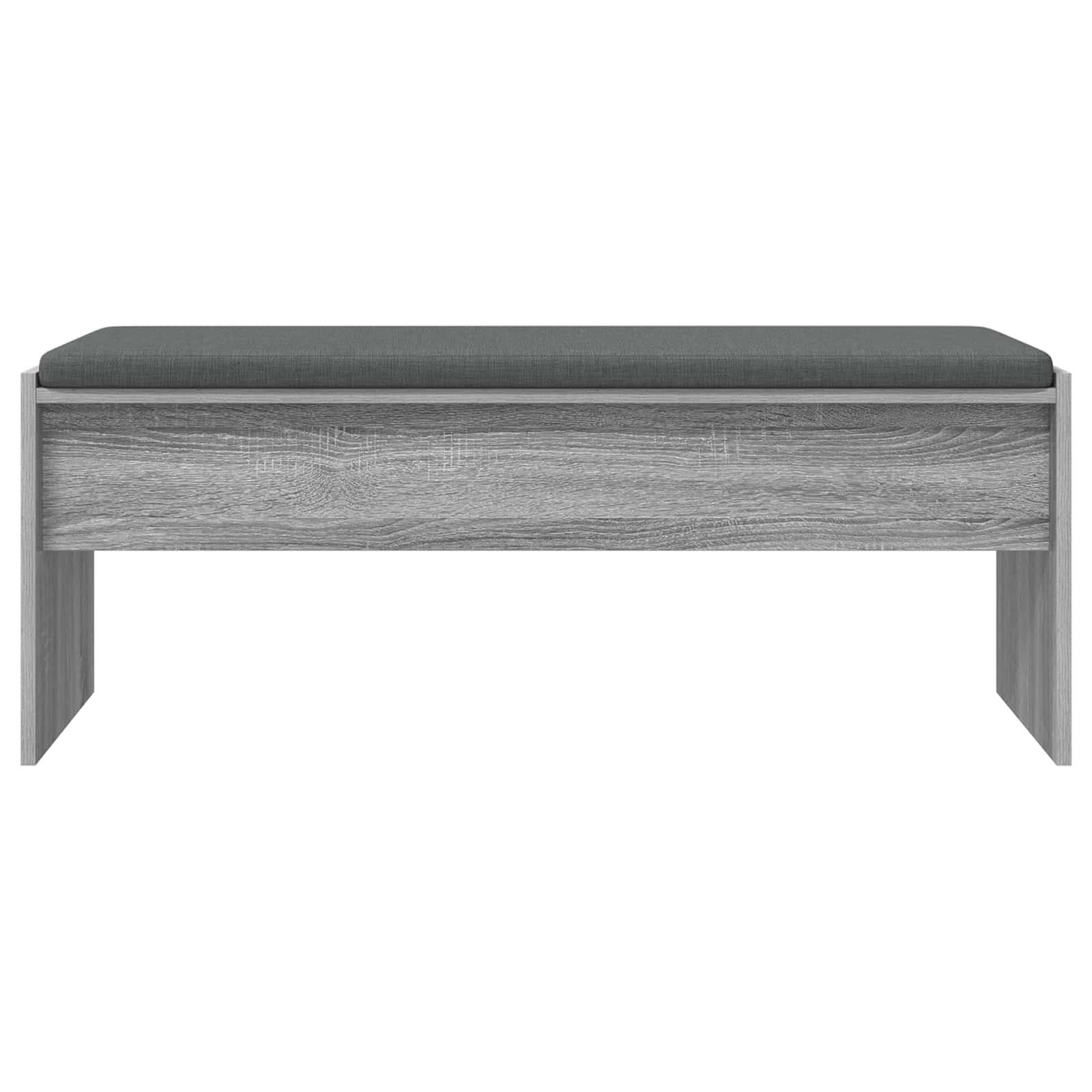 Hallway bench with cushion Grey Sonoma 103 x 38 x 40 cm