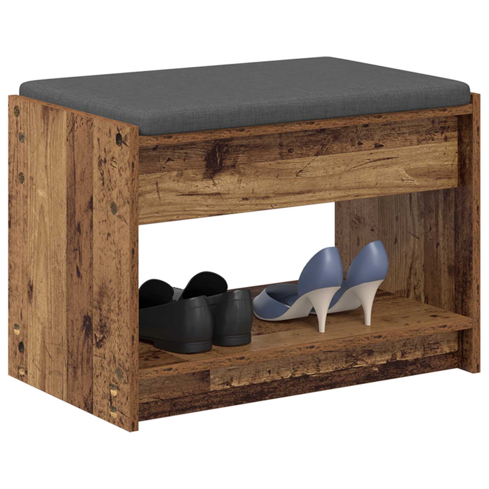 Garderobes sols ar spilvenu Vecs koks 63 x 38 x 45 cm