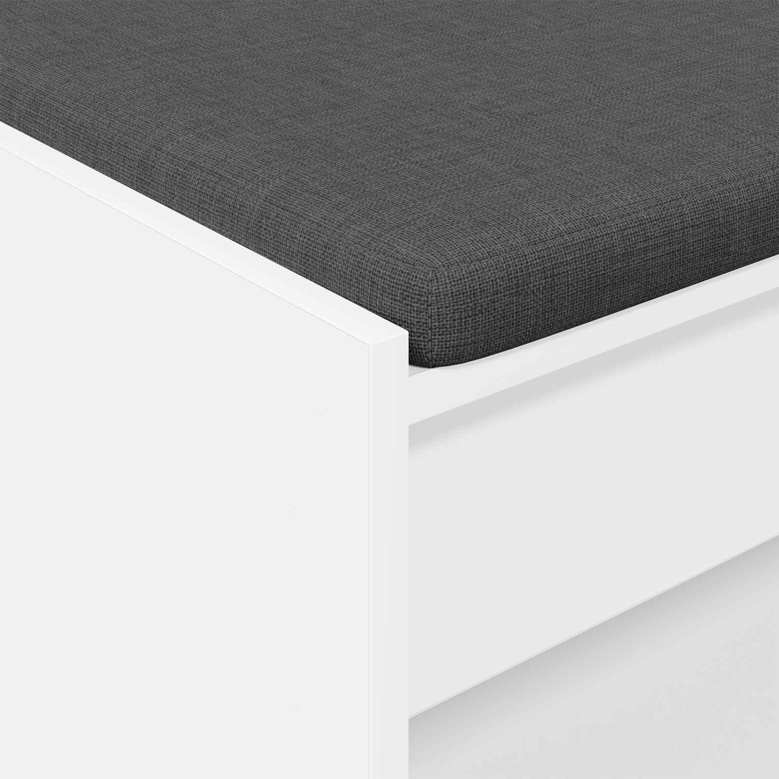 Koridoriaus suolas su pagalve su lentyna Baltas 83 x 38 x 45 cm