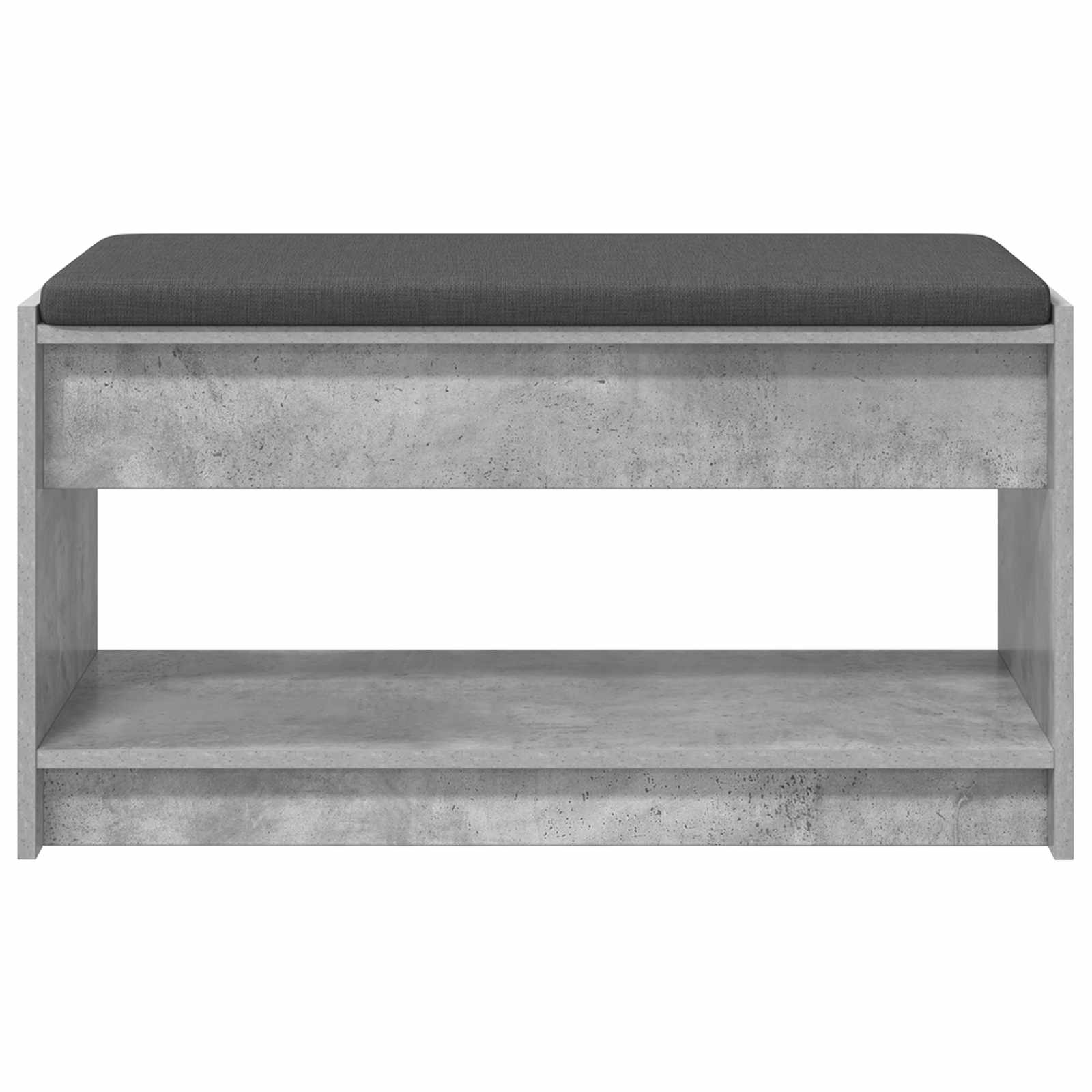 Koridoriaus suolas su pagalve Betono Pilka 83 x 38 x 45 cm