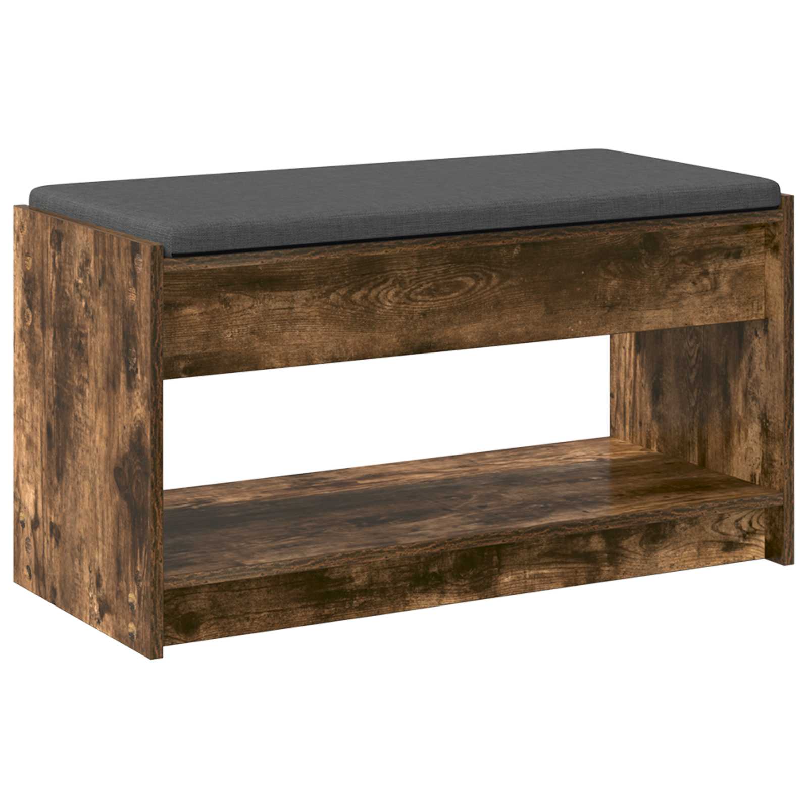 Koridoriaus suolas su pagalve Rūkytas Ąžuolas 83 x 38 x 45 cm