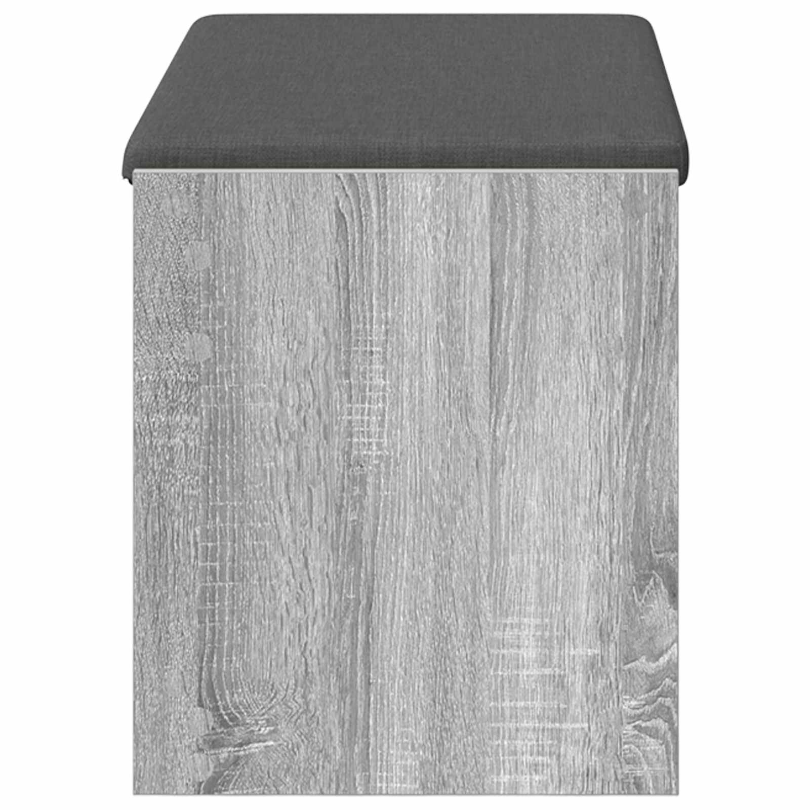 Hallway Bench with Cushion Grey Sonoma 83 x 38 x 45 cm