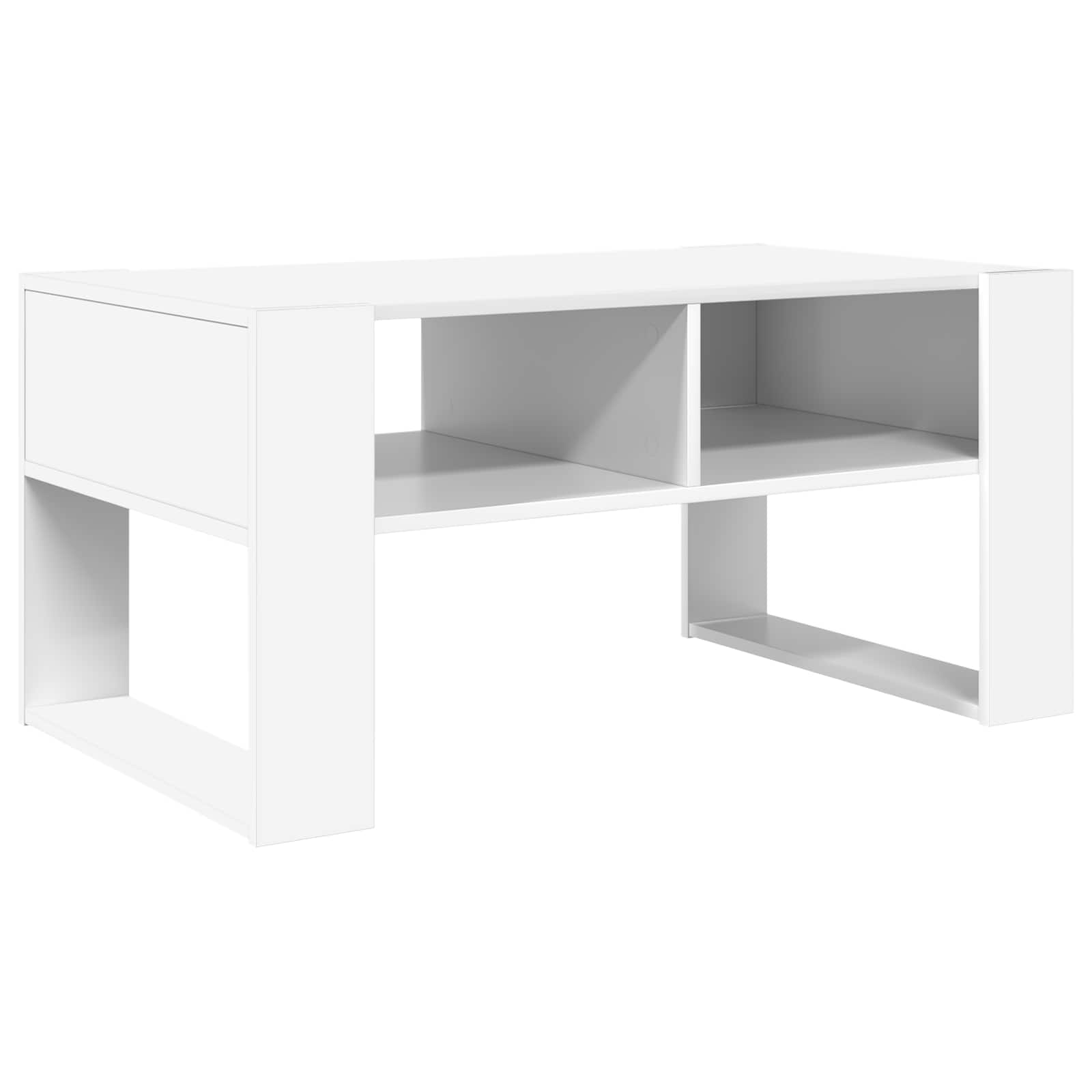 Kavos staliukas Balta 92 x 53 x 45 cm Apdirbta mediena