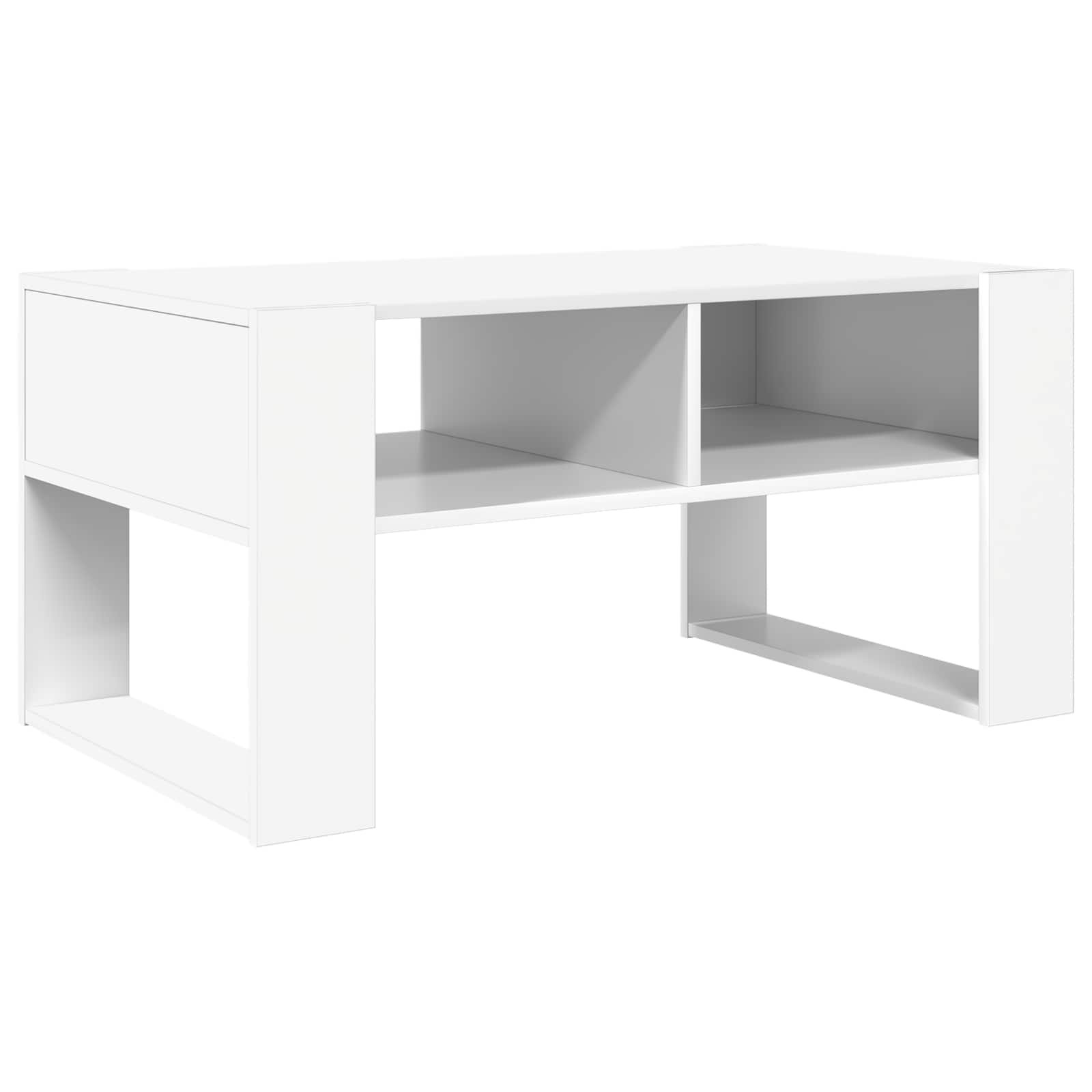 Kavos staliukas Balta 92 x 53 x 45 cm Apdirbta mediena