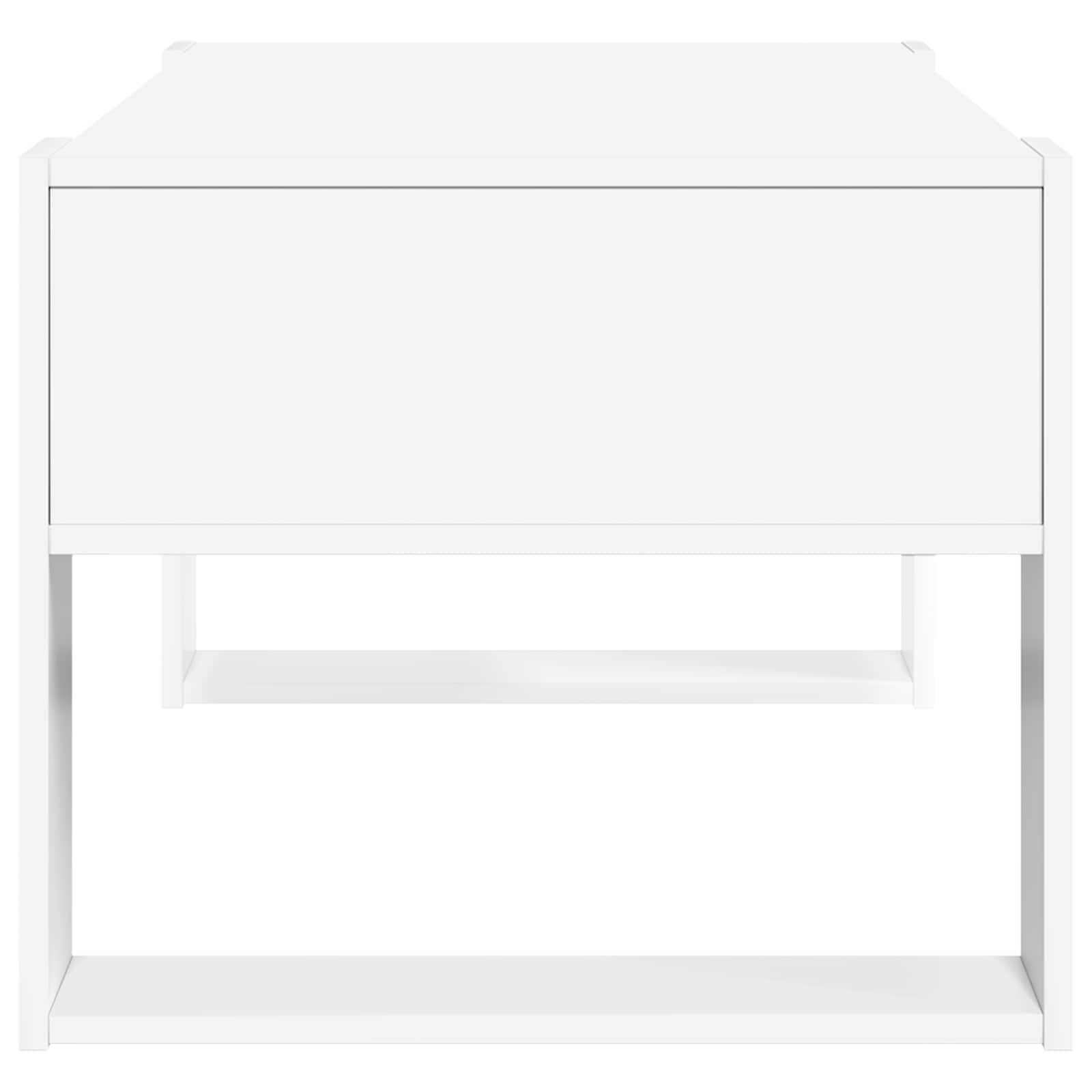 Kavos staliukas Balta 92 x 53 x 45 cm Apdirbta mediena