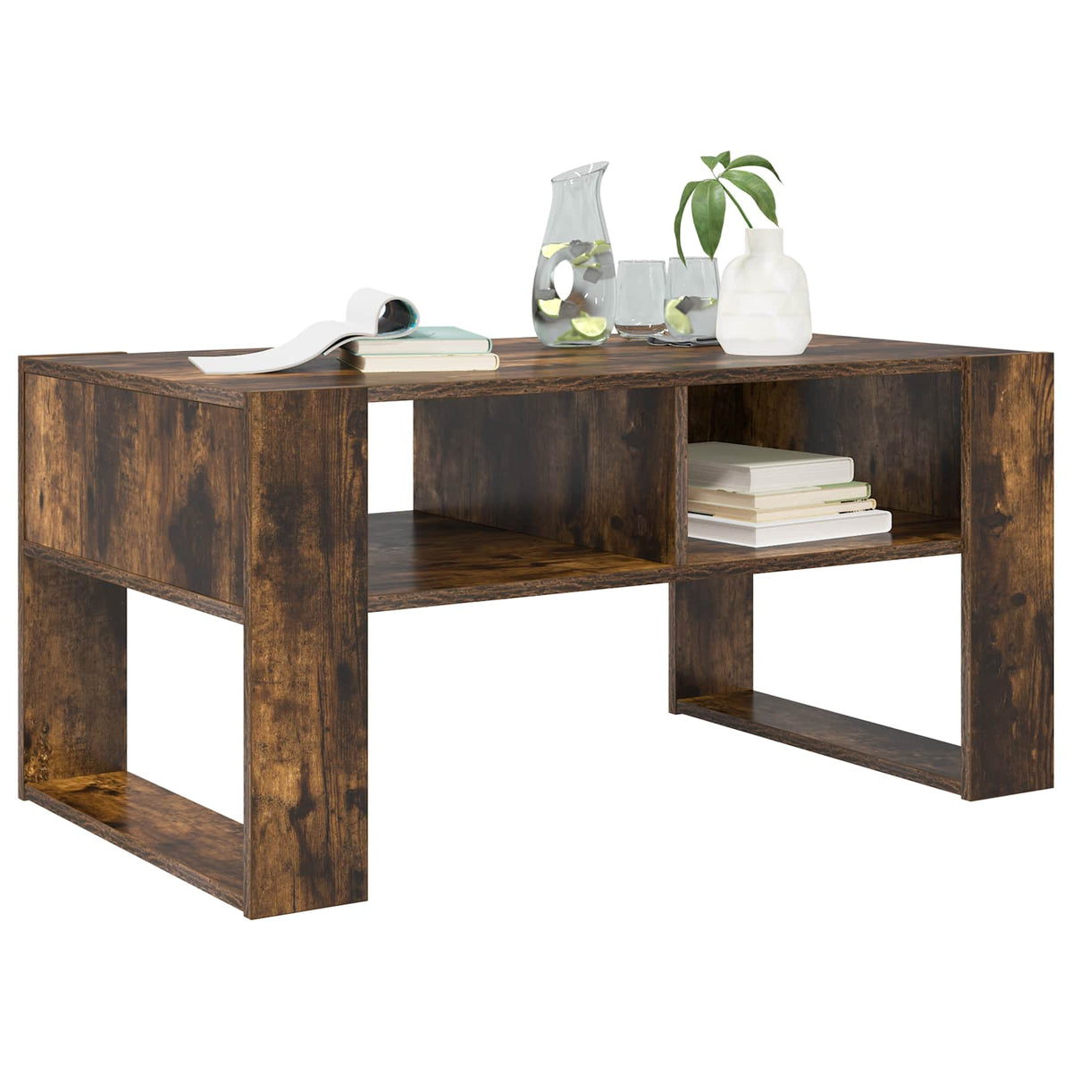 Coffee Table Smoked Oak 92 x 53 x 45 cm Engineered wood