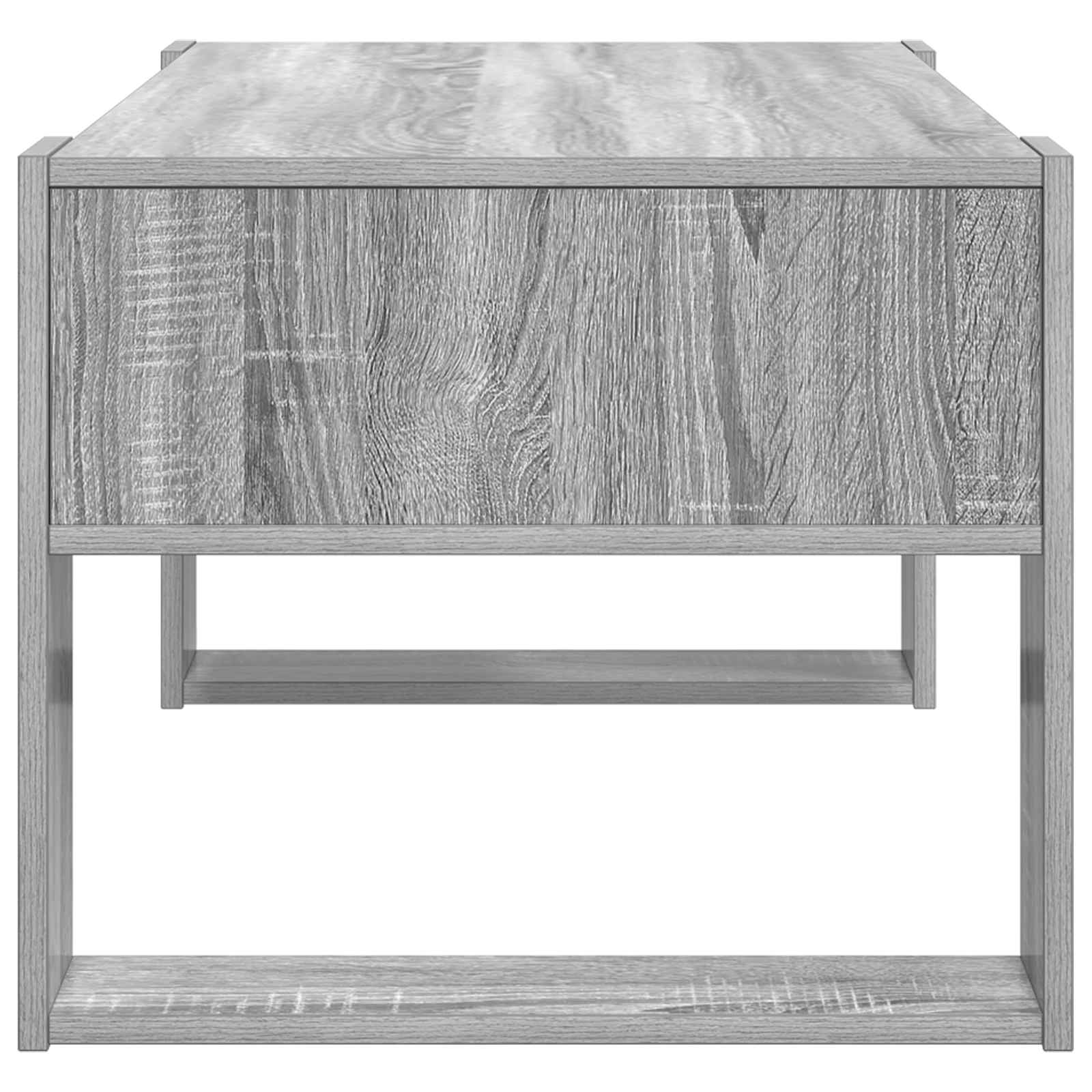 Coffee Table Grey Sonoma 92 x 53 x 45 cm Engineered Wood