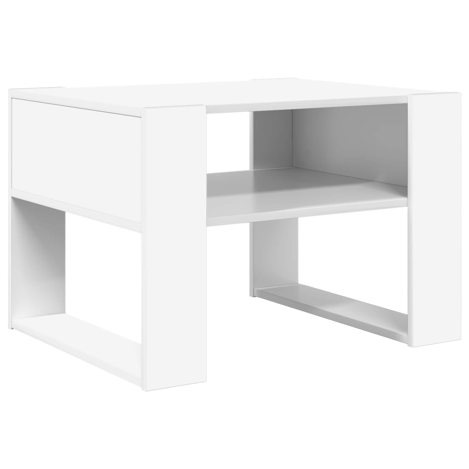 Kavos staliukas Balta 66 x 53 x 45 cm Apdirbta mediena