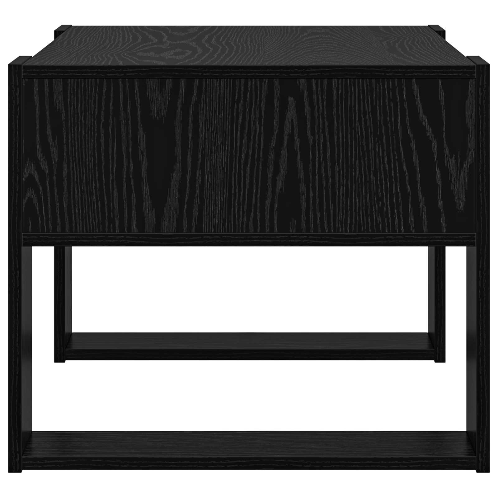 Coffee table Black oak 66 x 53 x 45 cm Engineered wood