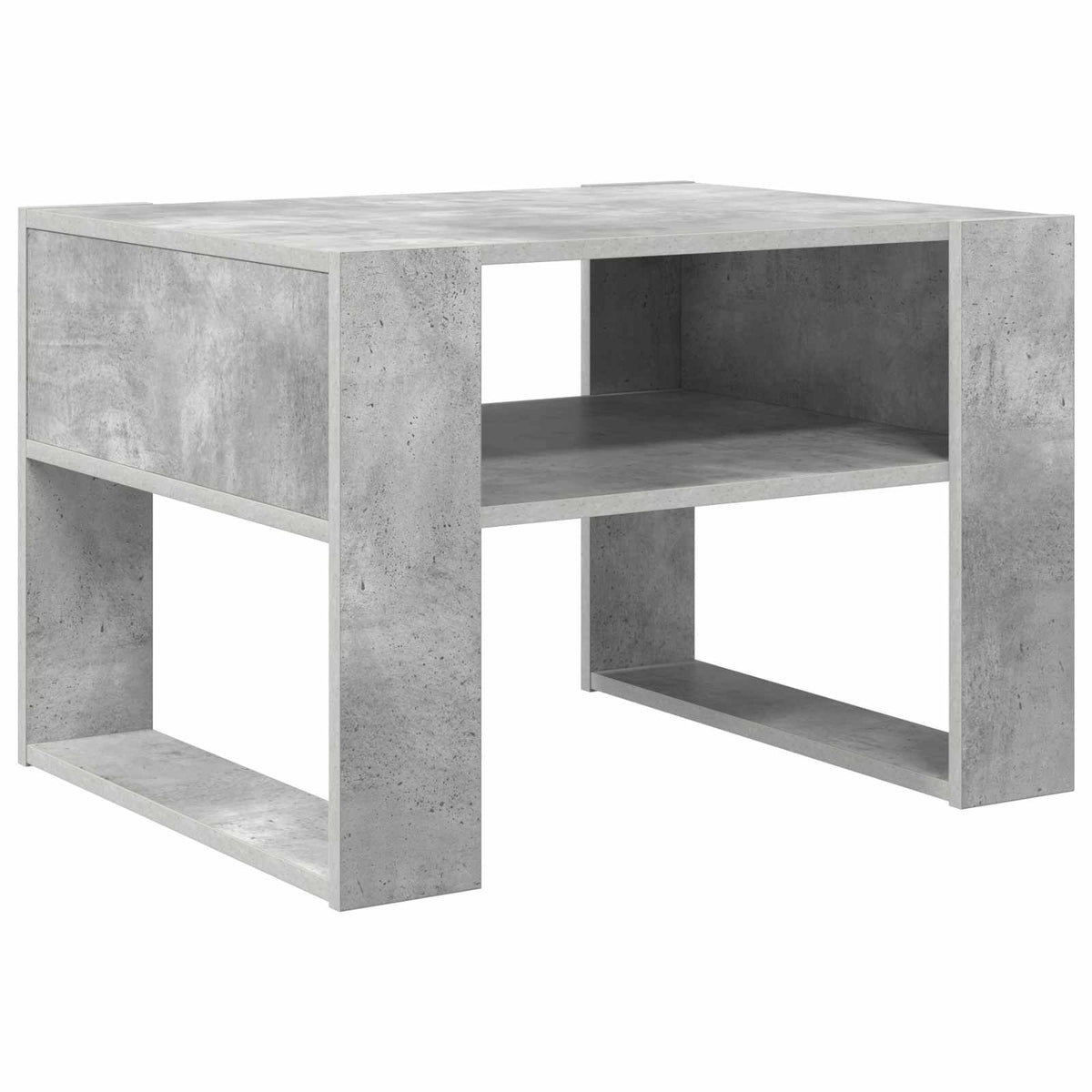 Kavos staliukas Betono pilka 66 x 53 x 45 cm Apdirbta mediena
