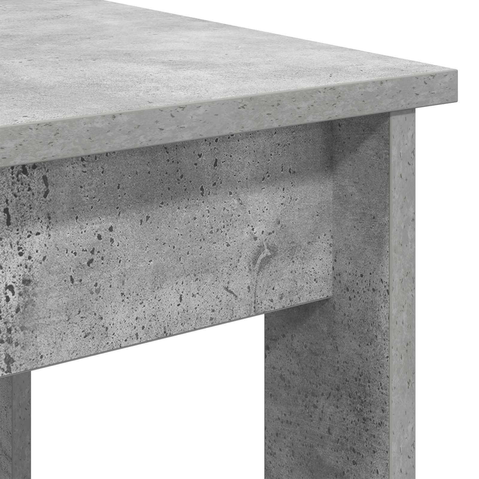 Kavos staliuko komplektas 2 pcs Betono pilka Apdirbta mediena