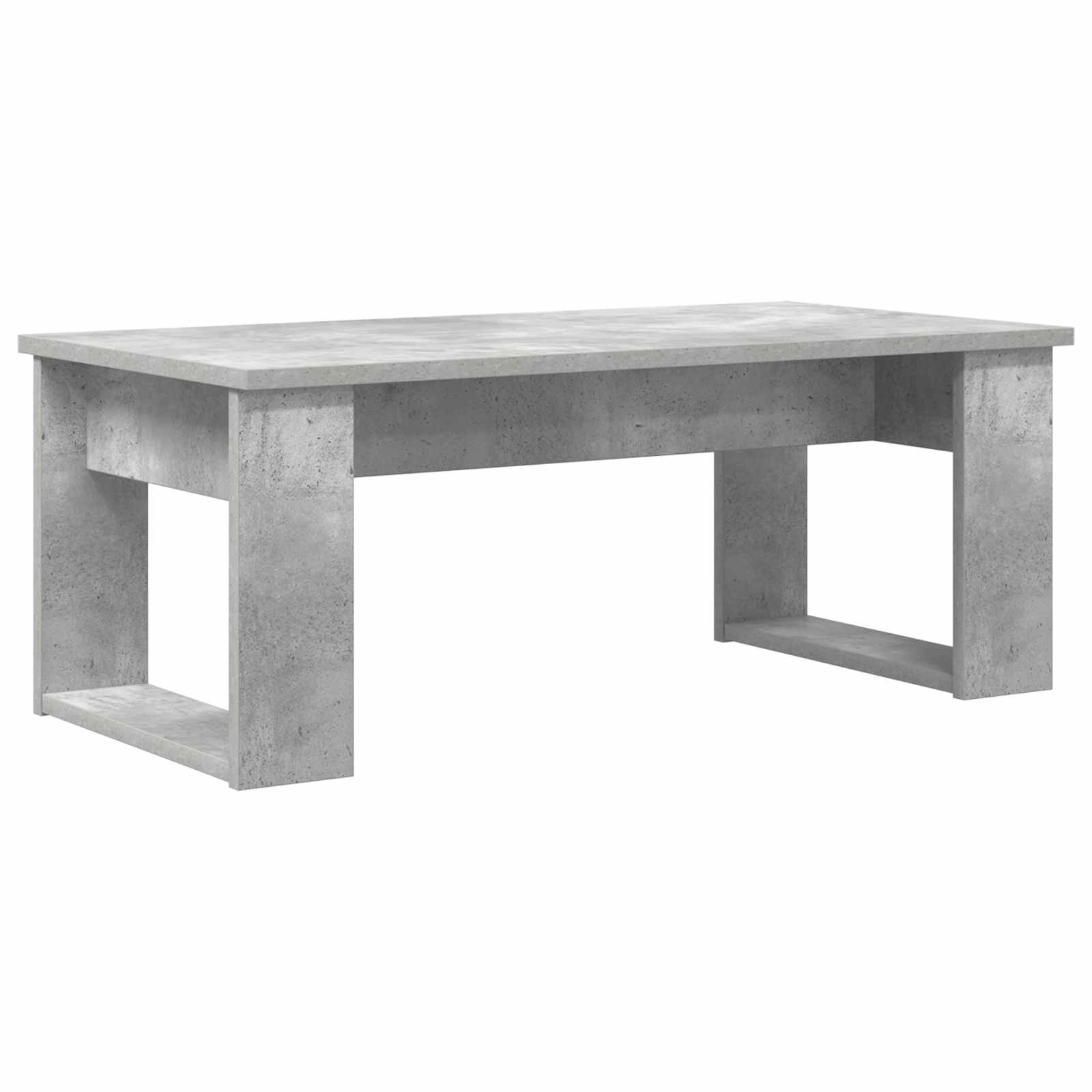 Kavos staliuko komplektas 2 vnt. Betono pilka 100 x 50 x 42 cm