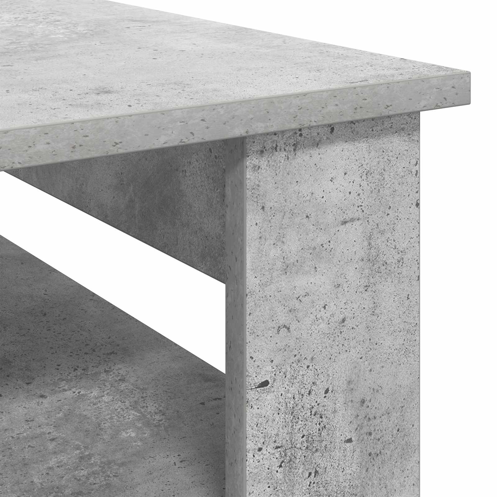 Kavos staliukas Betono pilka 64 x 54 x 44 cm Apdirbta mediena