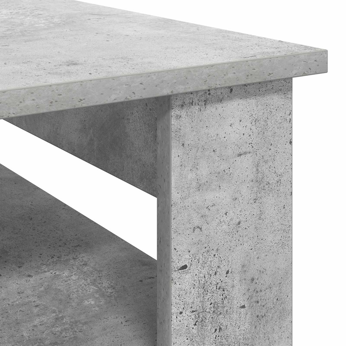 Kavos staliukas Betono pilka 64 x 54 x 44 cm Apdirbta mediena