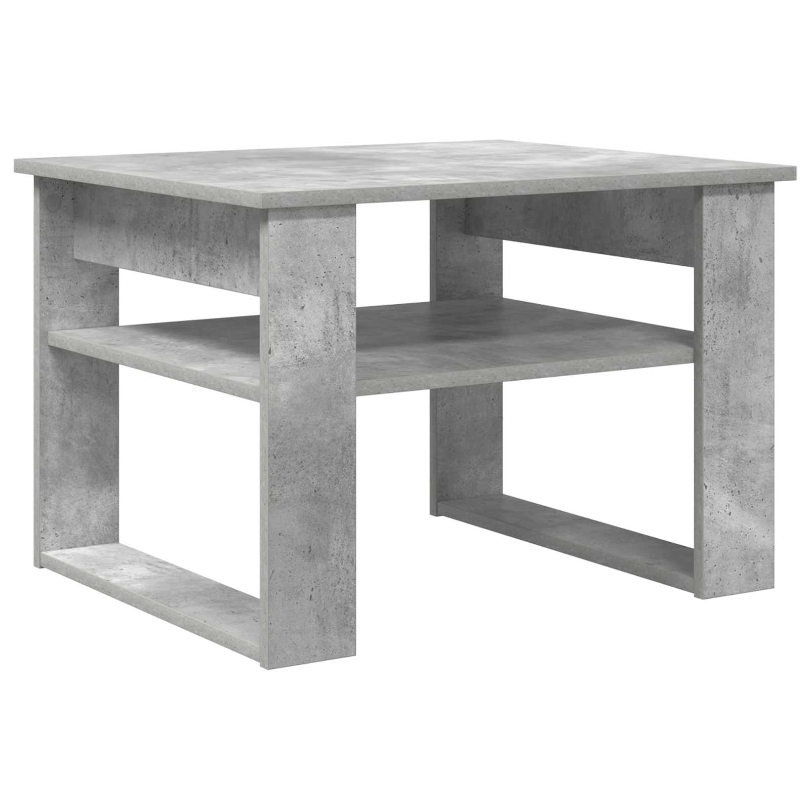 Kavos staliukas Betono pilka 64 x 54 x 44 cm Apdirbta mediena