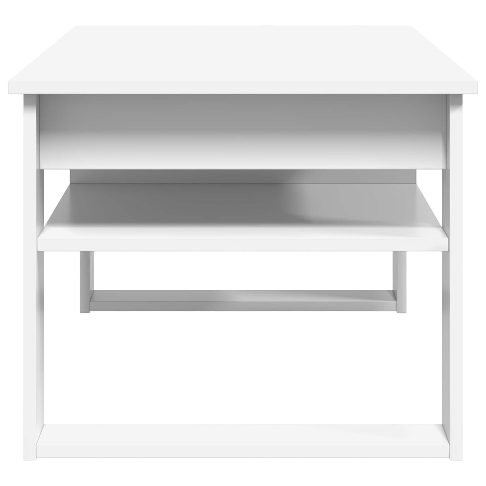 Kavos staliukas Balta 96 x 54 x 44 cm Apdirbta mediena