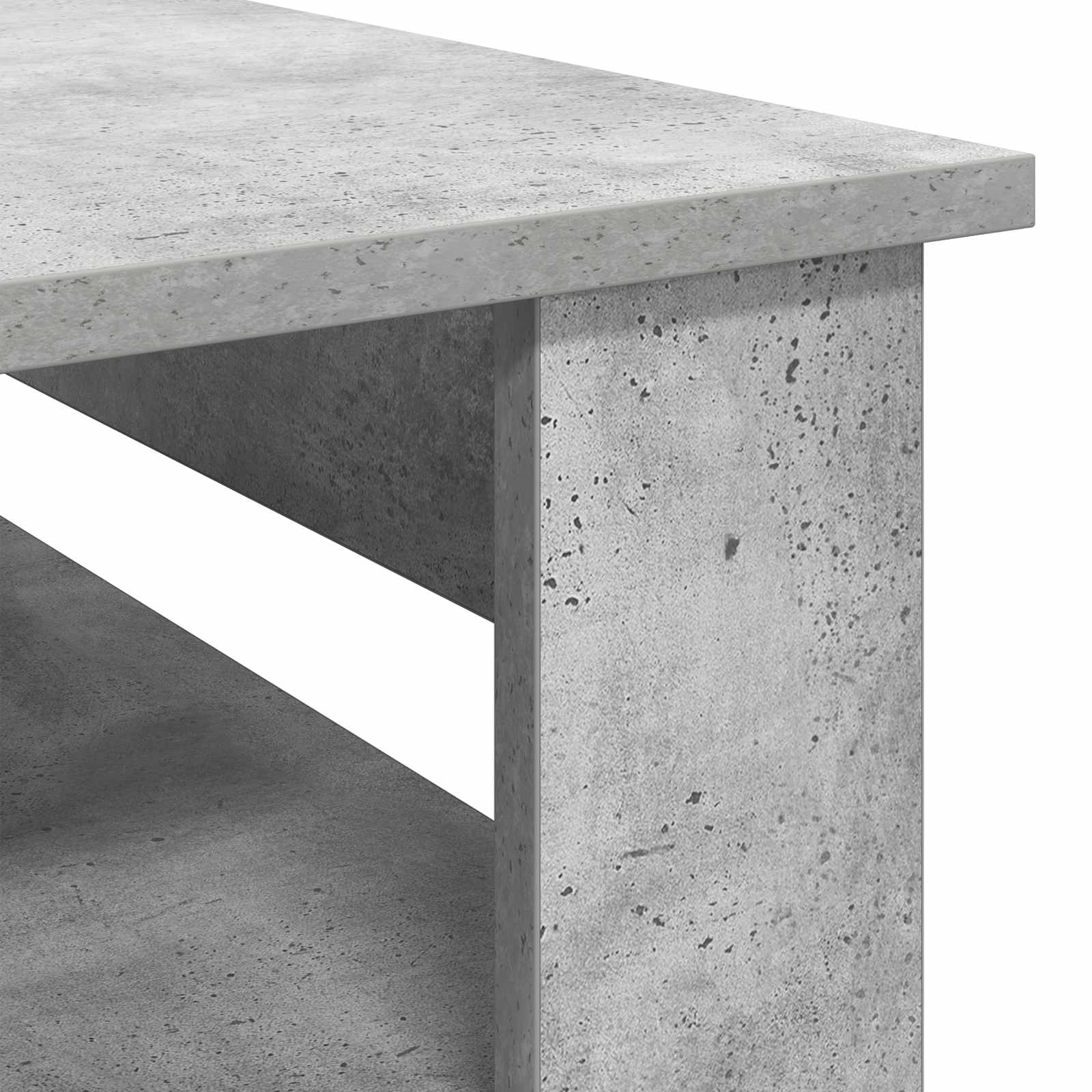 Kavos staliukas Betono pilka 96 x 54 x 44 cm Apdirbta mediena
