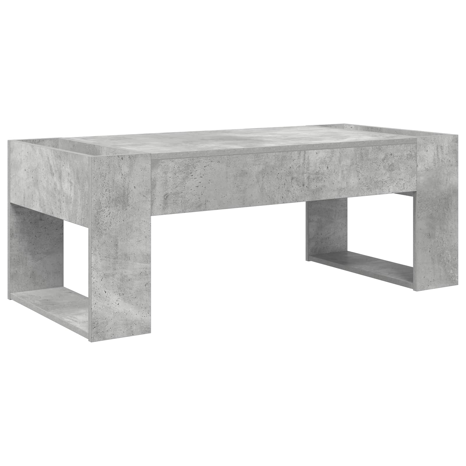 Kafijas galdiņš Betona pelēks 110 x 50 x 41 cm Inženierijas koks