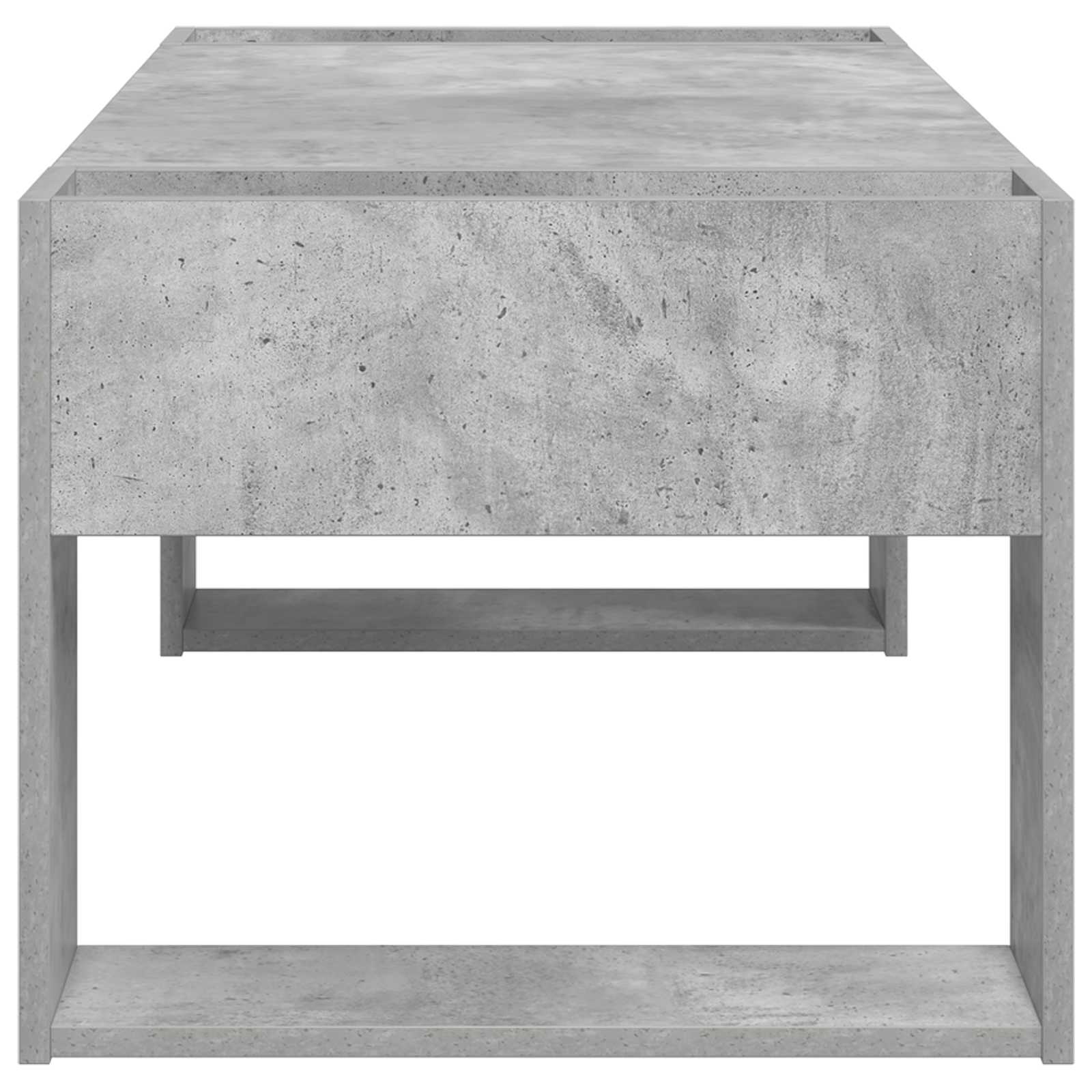 Kafijas galdiņš Betona pelēks 110 x 50 x 41 cm Inženierijas koks