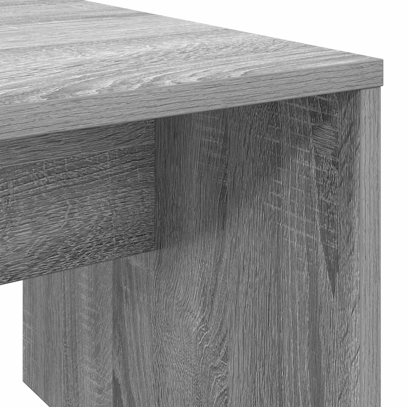 Kafijas galdiņš pelēks Sonoma 90 x 45 x 35 cm Inženierijas koks
