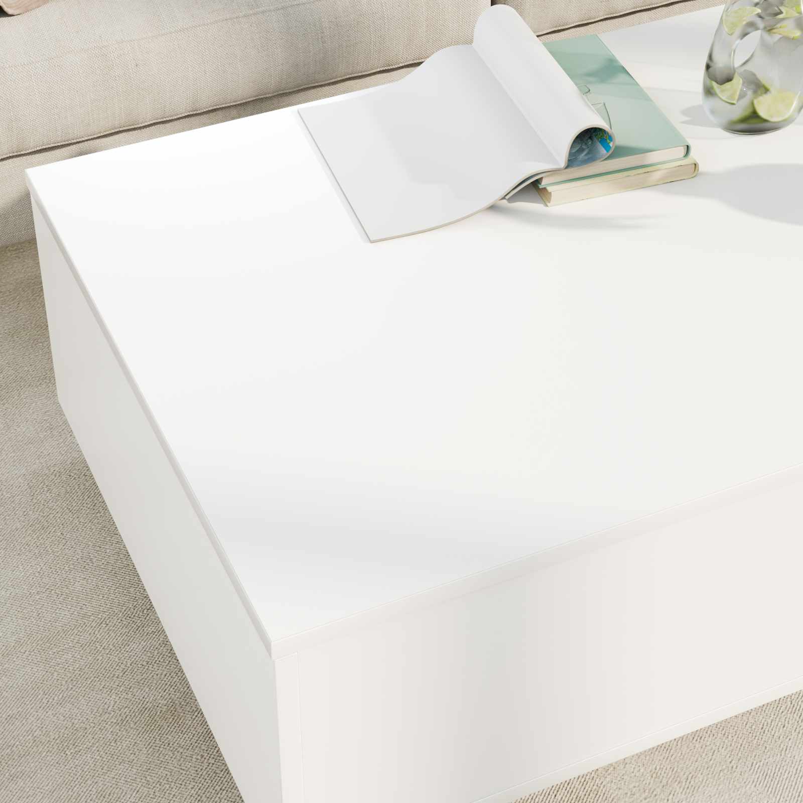 Galda kafija Balta 95 x 55 x 31 cm Inženierijas koks