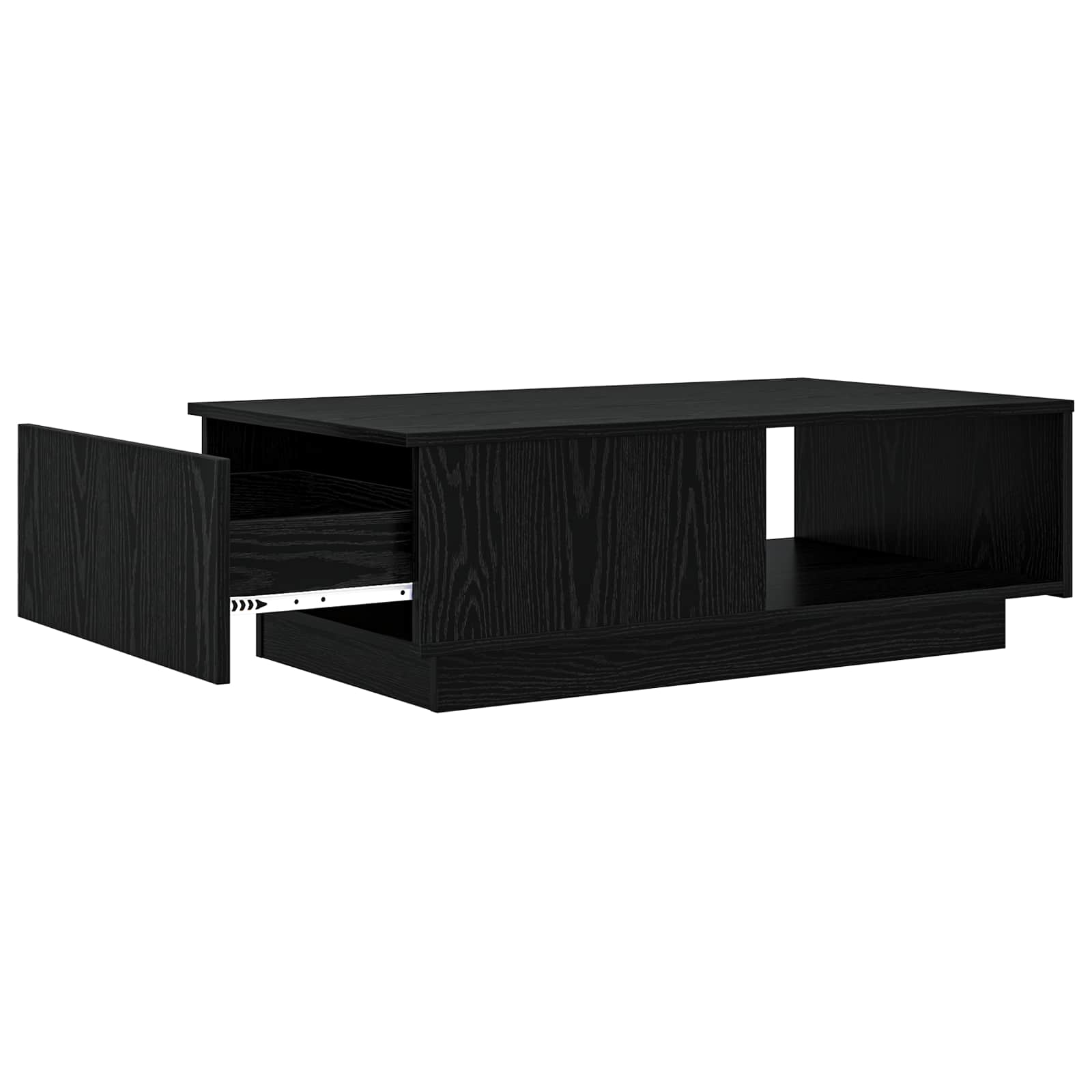 Coffee Table Black oak 95 x 55 x 31 cm Engineered wood