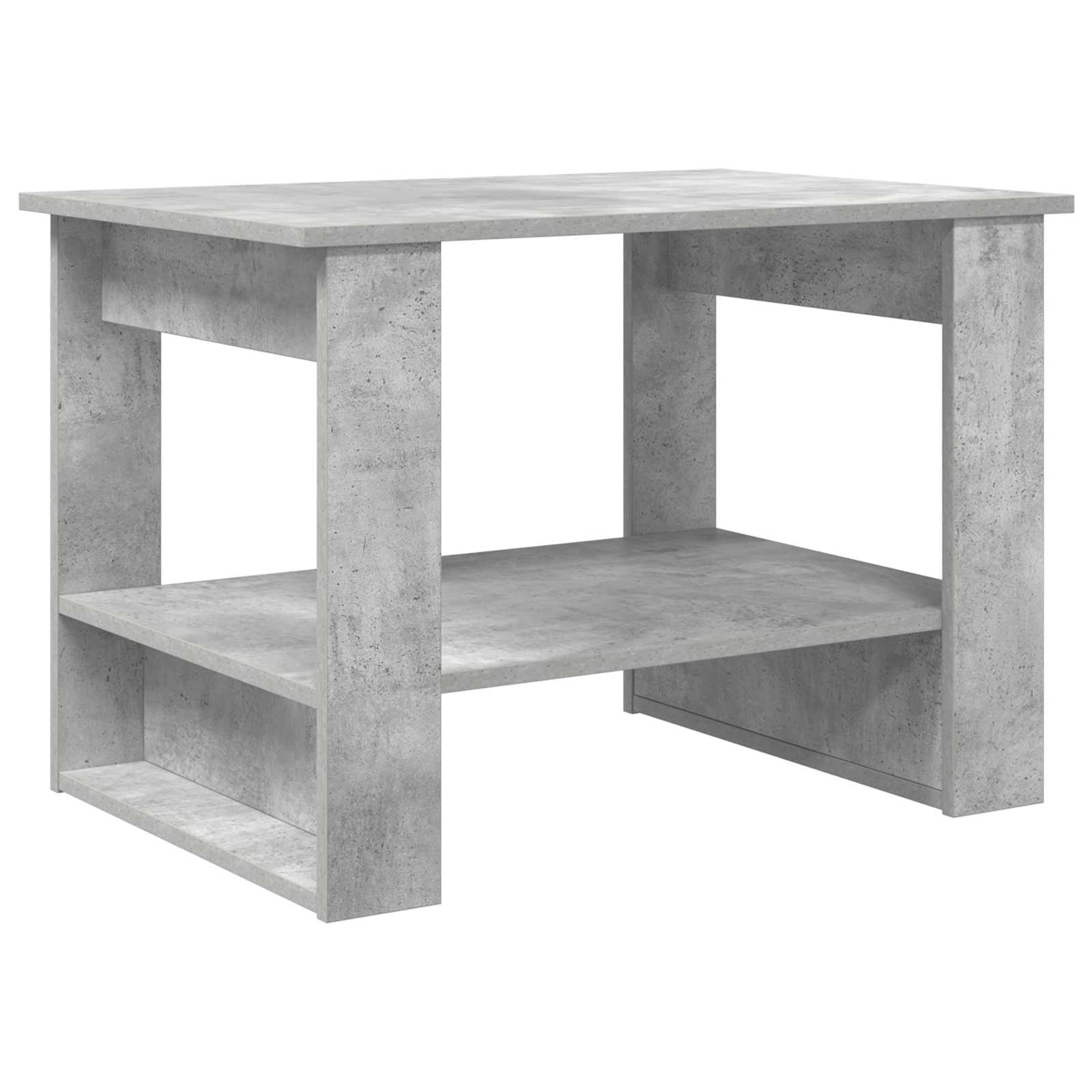 Kavos staliukas Betono pilka 72 x 50 x 50 cm Apdirbta mediena