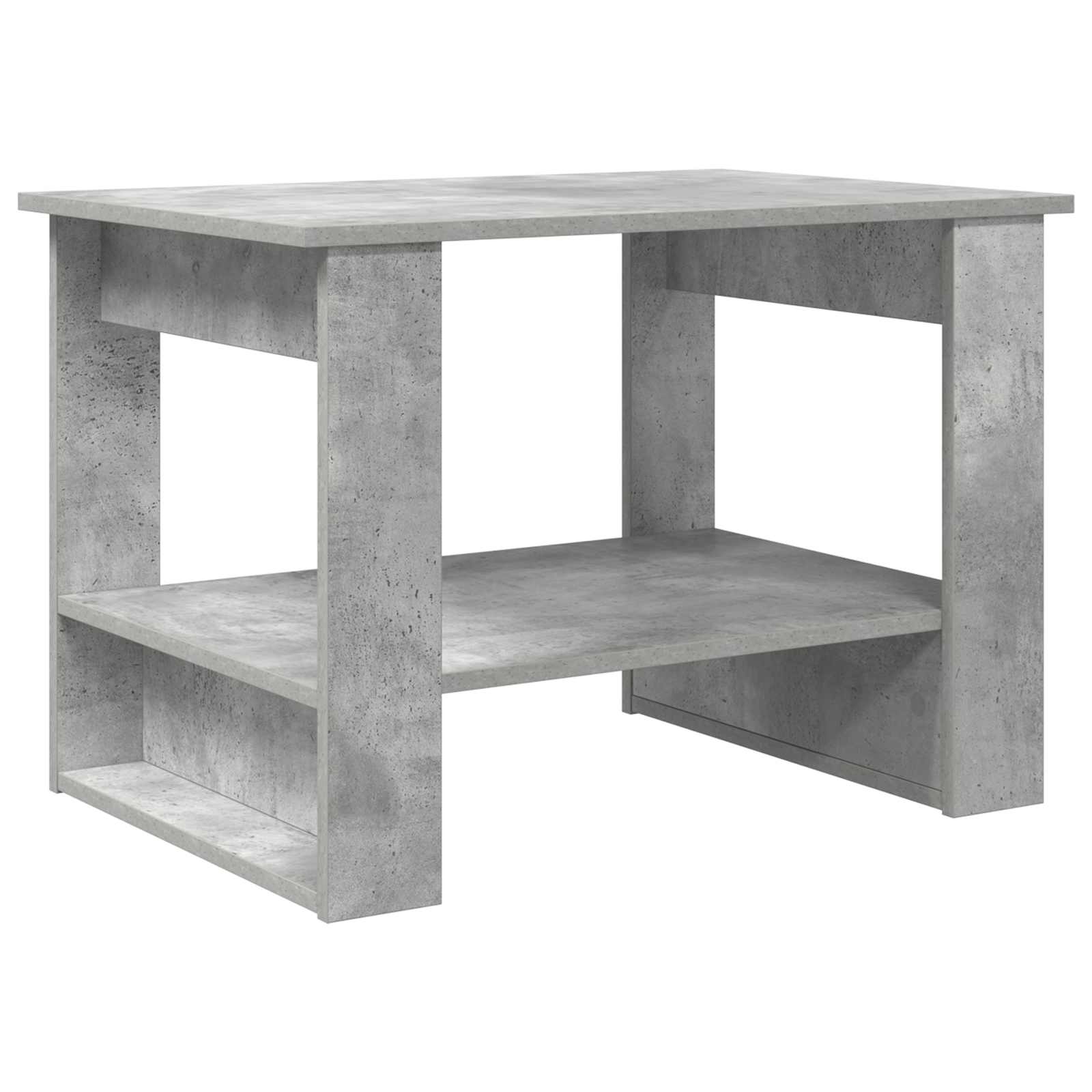 Kavos staliukas Betono pilka 72 x 50 x 50 cm Apdirbta mediena
