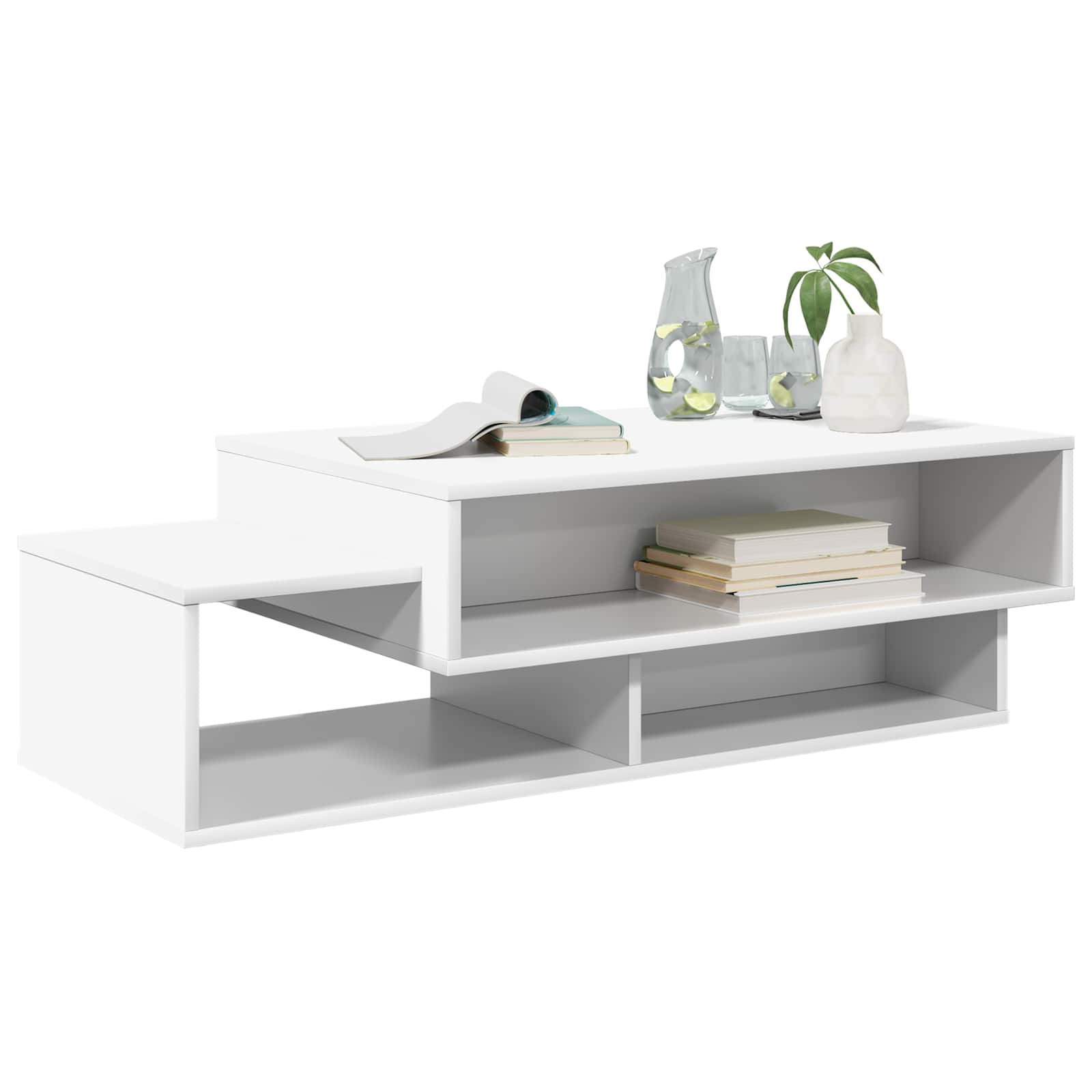 Kavos staliukas Balta 105 x 50 x 32,5 cm Apdirbta mediena