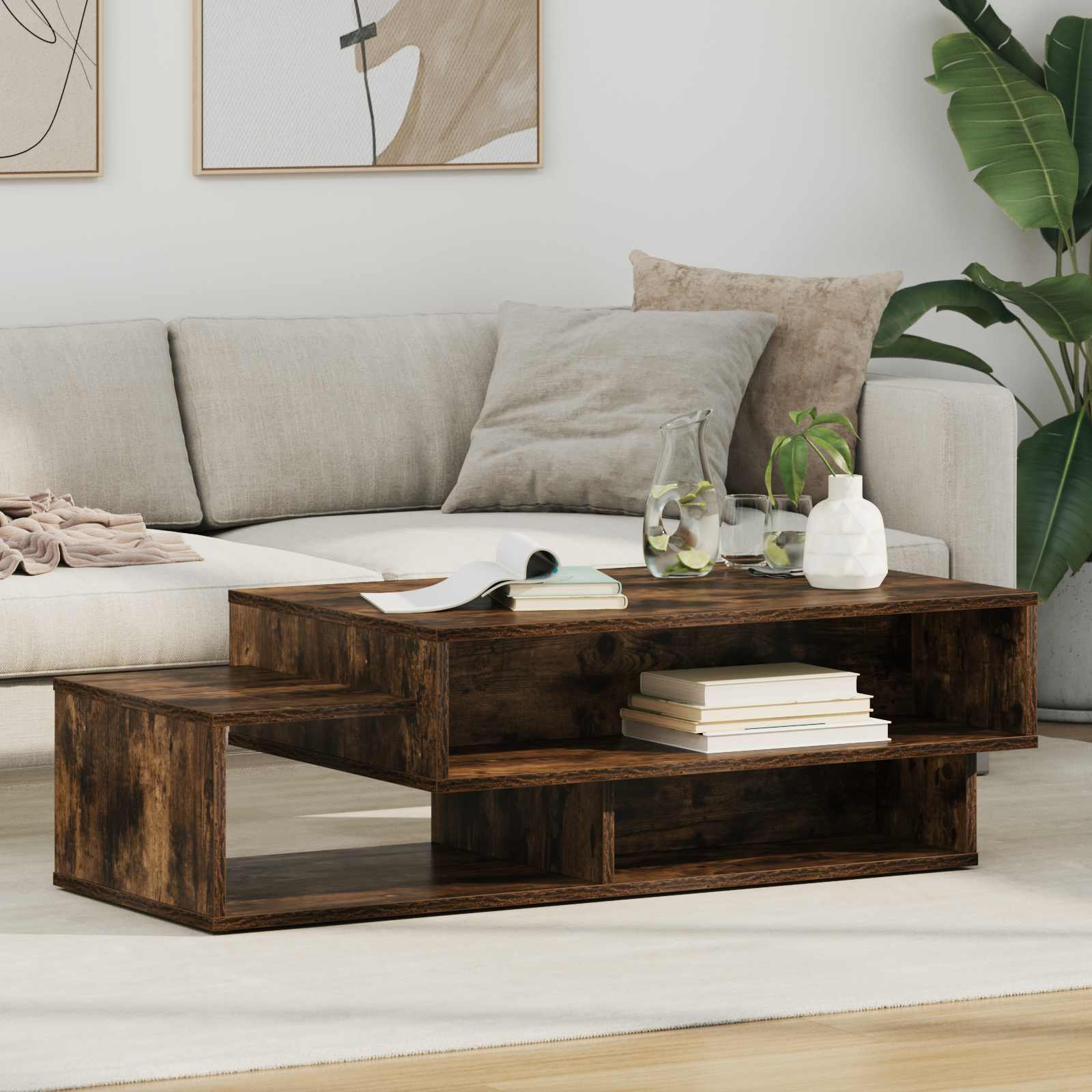 Coffee table Smoked oak 105 x 50 x 32.5 cm